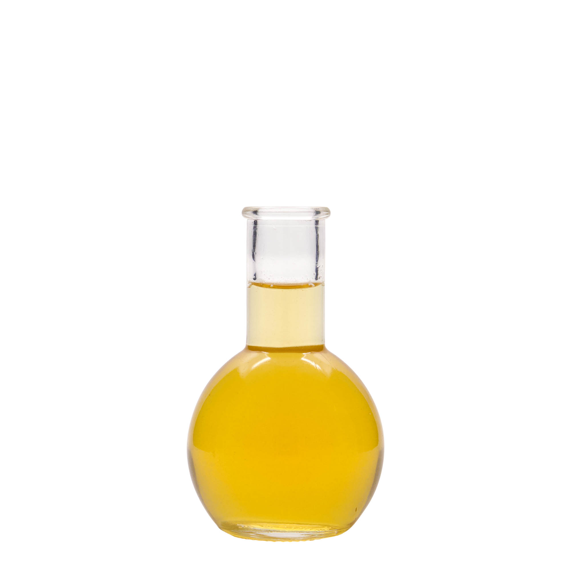 Glazen fles 'Tulipano', 100 ml, monding: kurk Glazen fles 'Tulipano', 100 ml, monding: kurk
