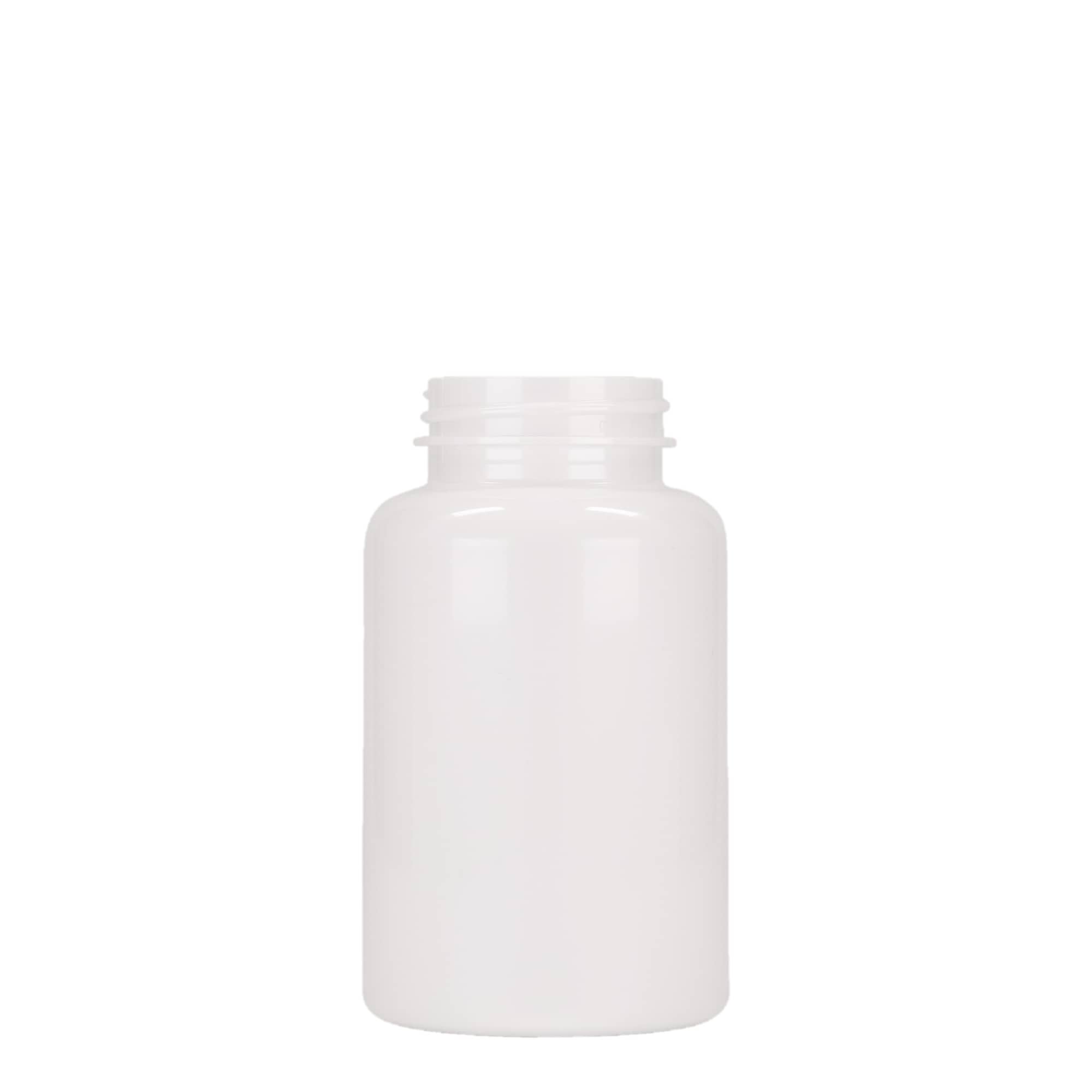 Pet-medicijnpotje, 250 ml, kunststof, wit, monding: 45/400