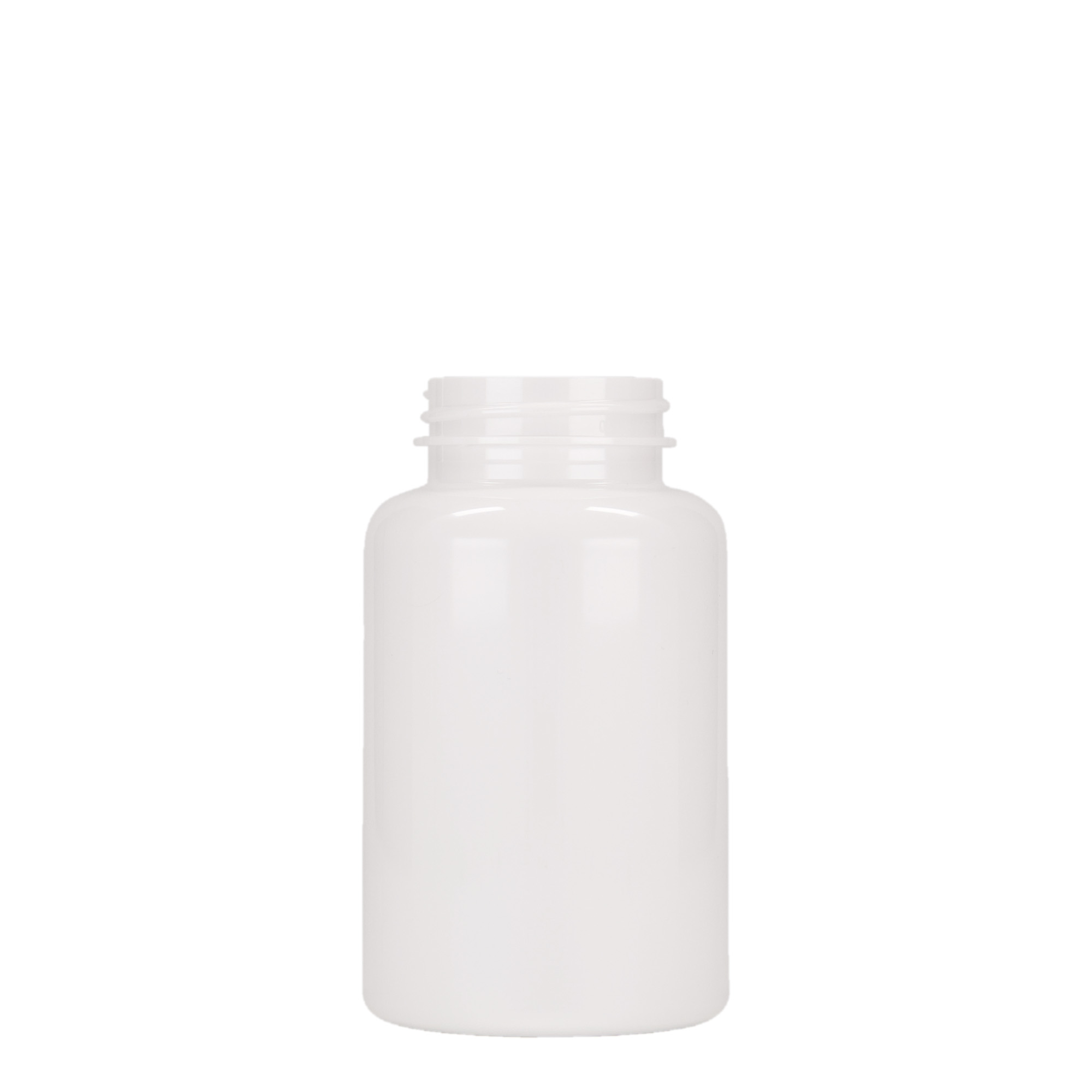 Pet-medicijnpotje, 250 ml, kunststof, wit, monding: 45/400