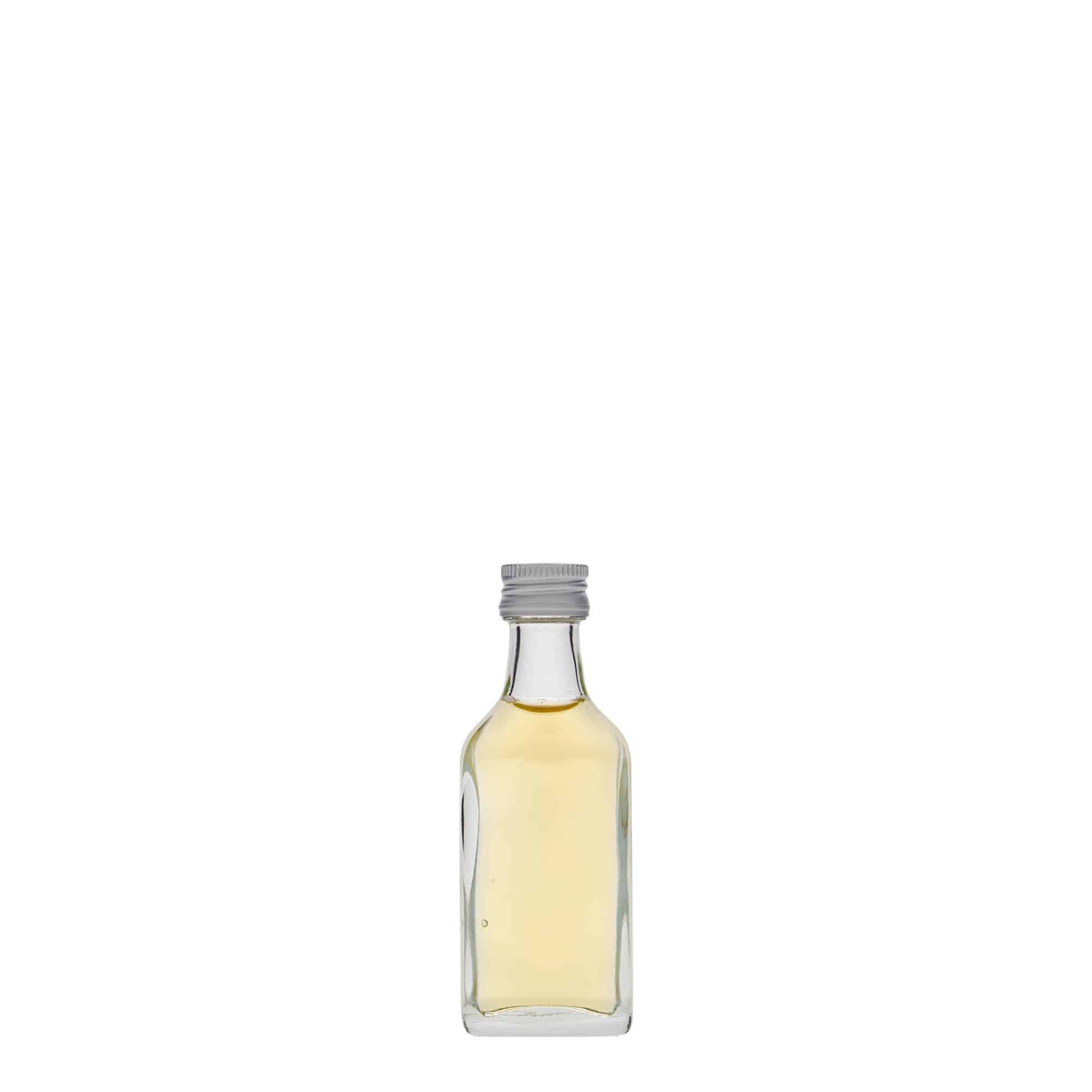 Flasque 20 ml, rectangulaire, verre, bouchage: PP 18