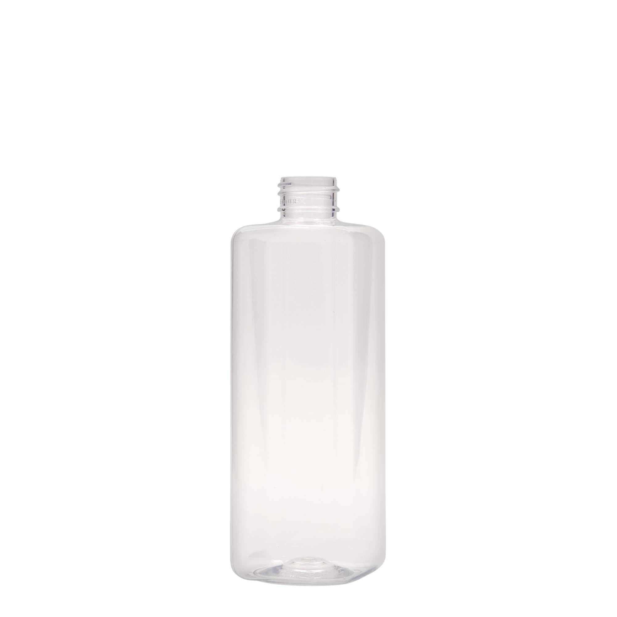 Petfles 'Karl', 300 ml, vierkant, kunststof, monding: 24/410