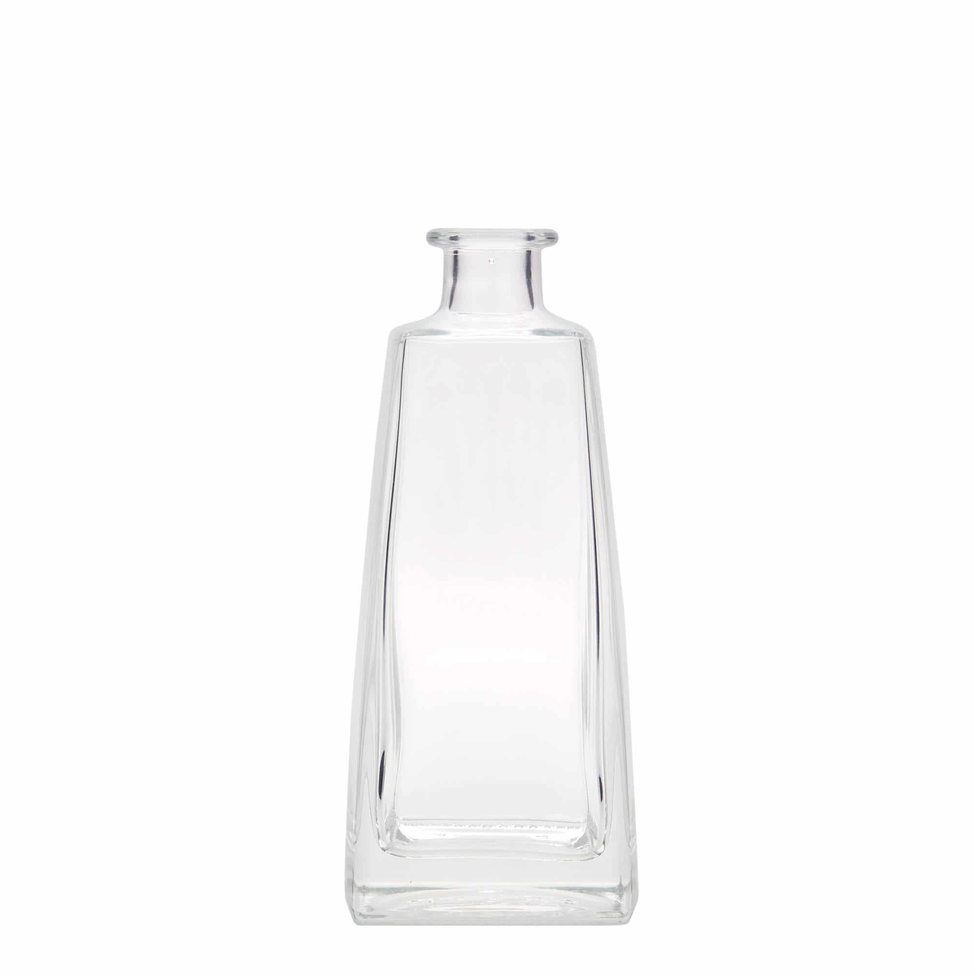 Glazen fles 'Timmy', 350 ml, rechthoekig, monding: kurk Glazen fles 'Timmy', 350 ml, rechthoekig, monding: kurk
