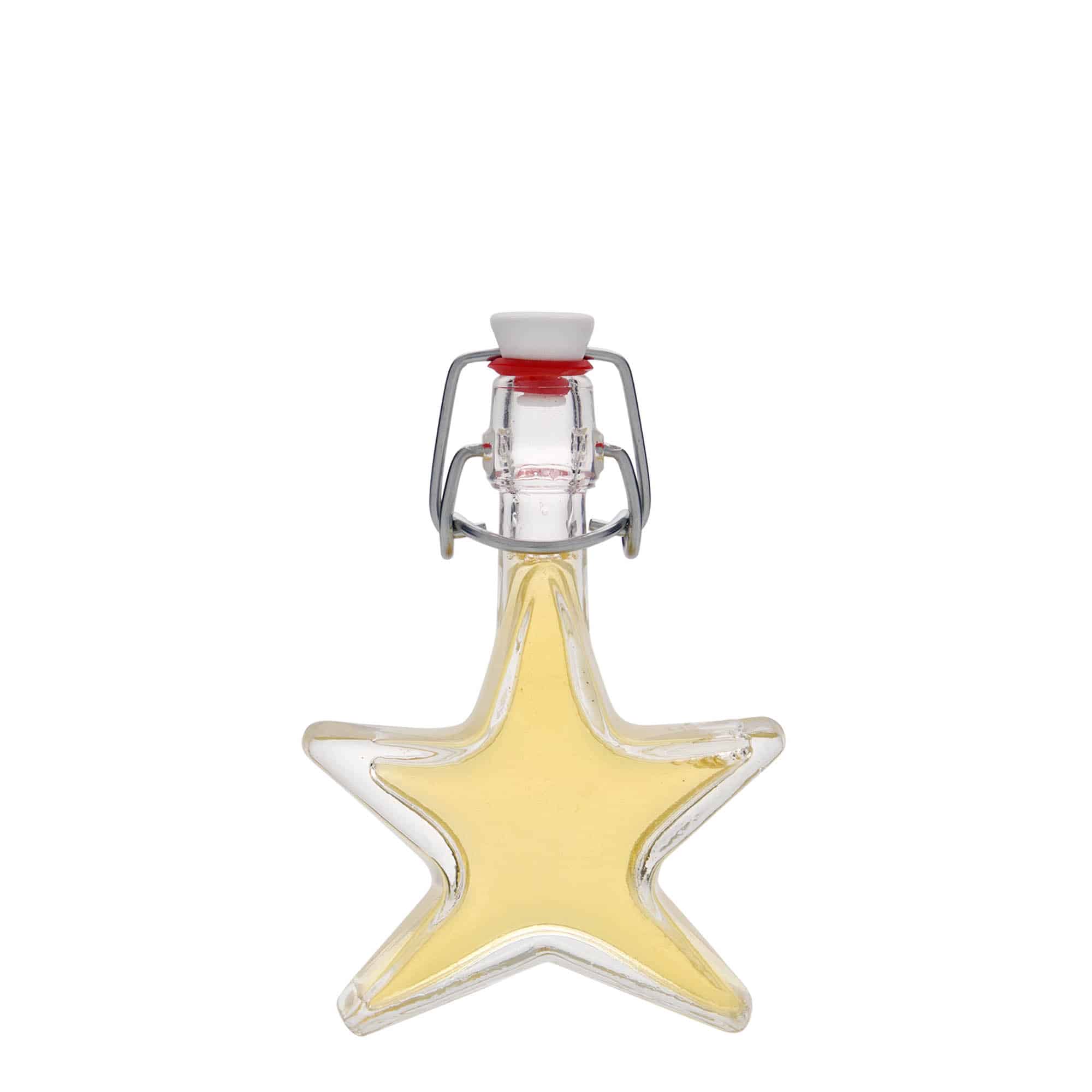 Glazen fles 'Stern', 40 ml, monding: beugelsluiting