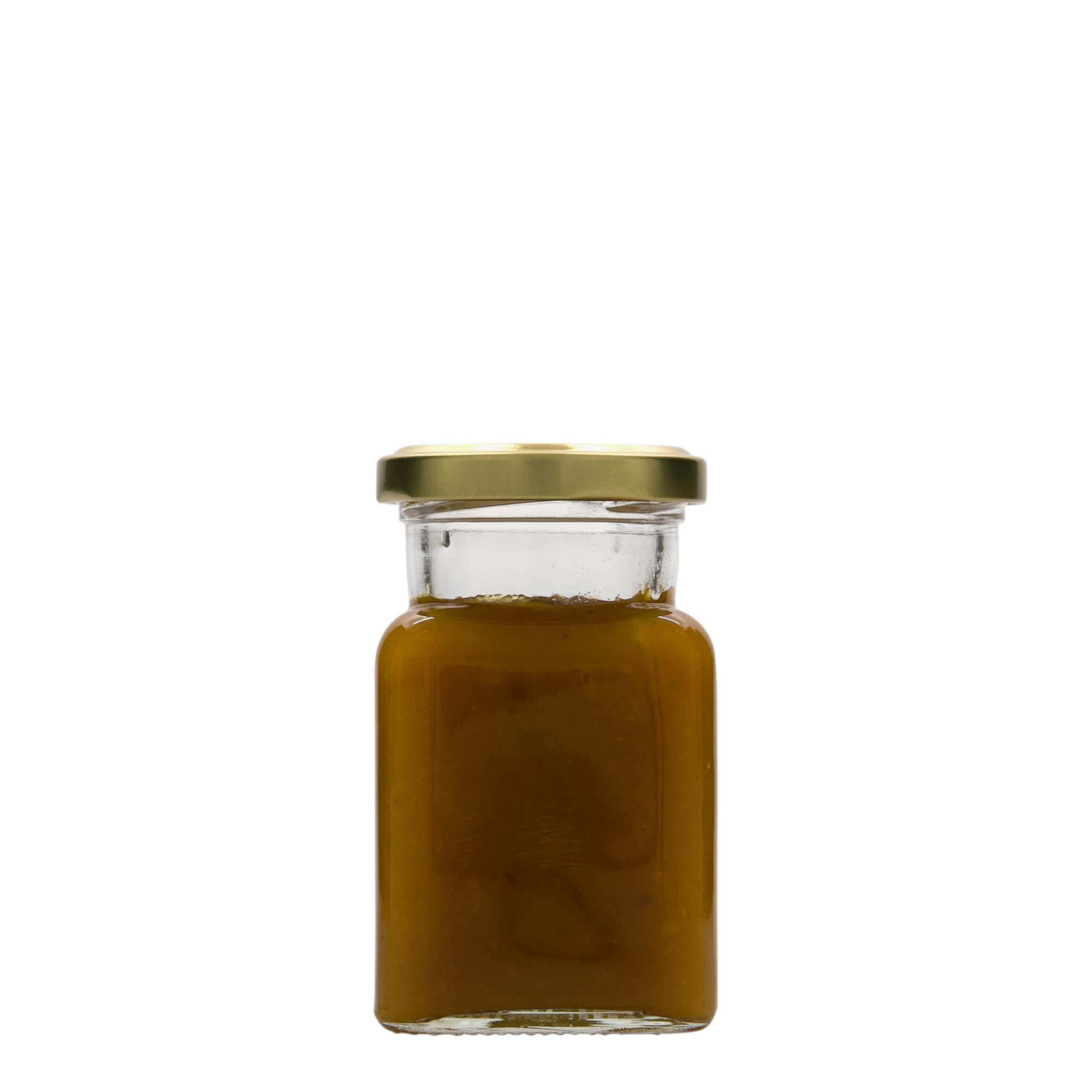 Bocal carré 150 ml, bouchage: Twist-Off (TO 53)