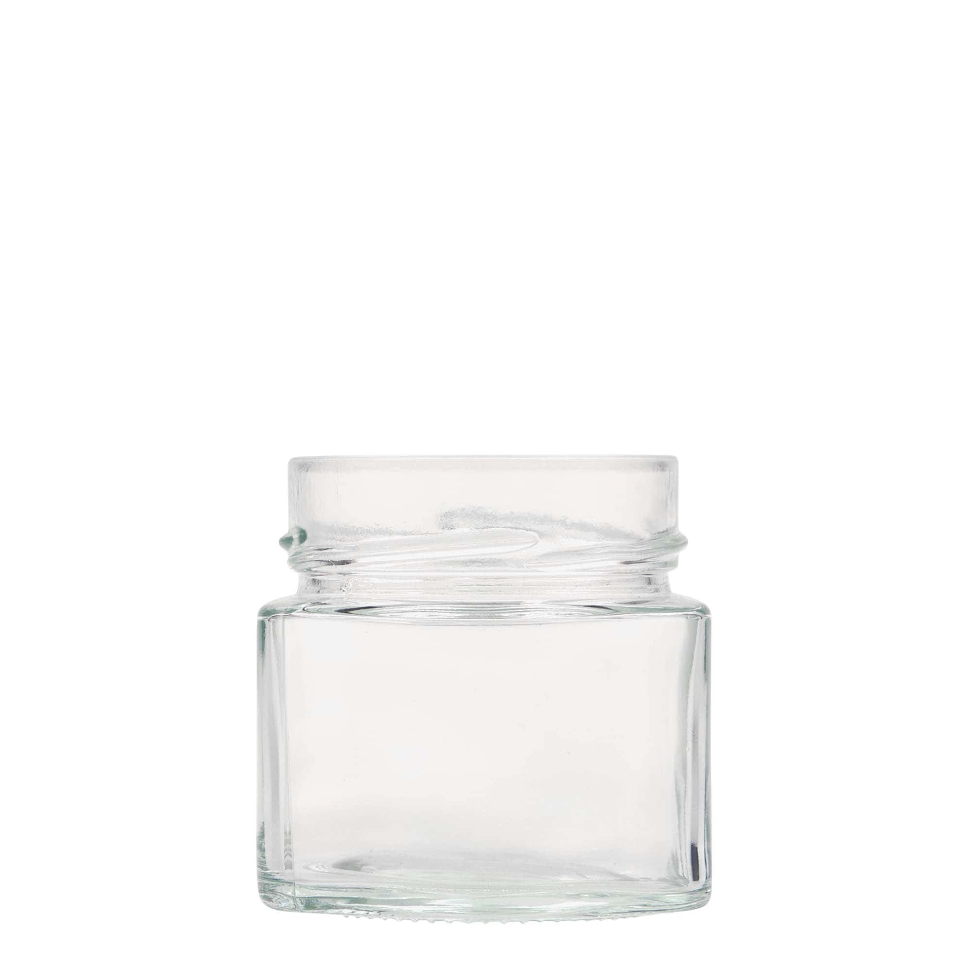 Vierkante pot 'Kimba', 212 ml, monding: extra-deep-twist-off (EDTO 70)