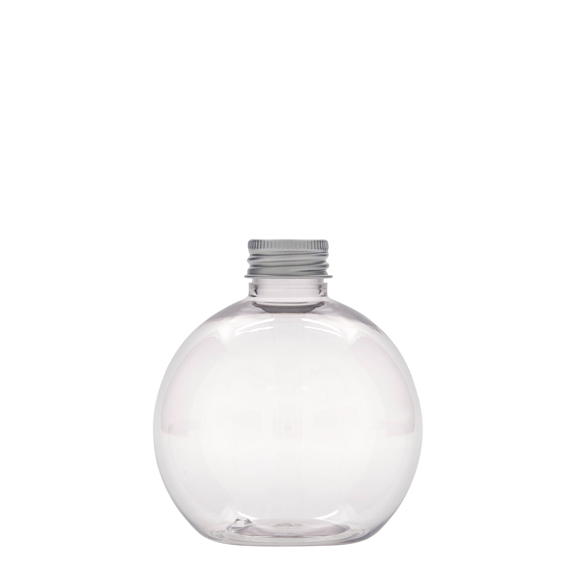 Bouteille en PET 250 ml 'Perry', ronde, plastique, bouchage: 24/410 Bouteille en PET 250 ml 'Perry', ronde, plastique, bouchage: 24/410