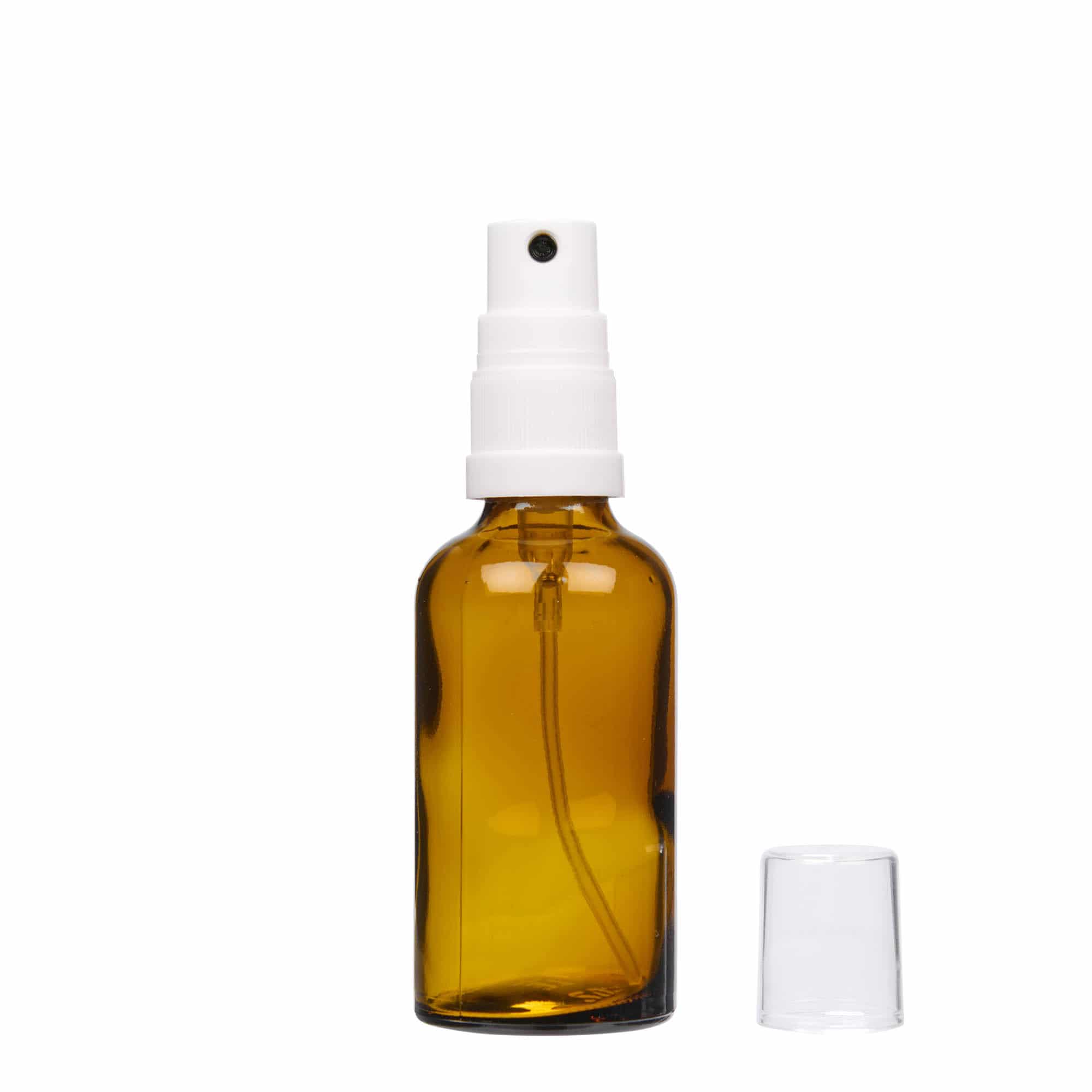 Sprayfles medicijn, 50 ml, glas, bruin, monding: DIN 18 Sprayfles medicijn, 50 ml, glas, bruin, monding: DIN 18