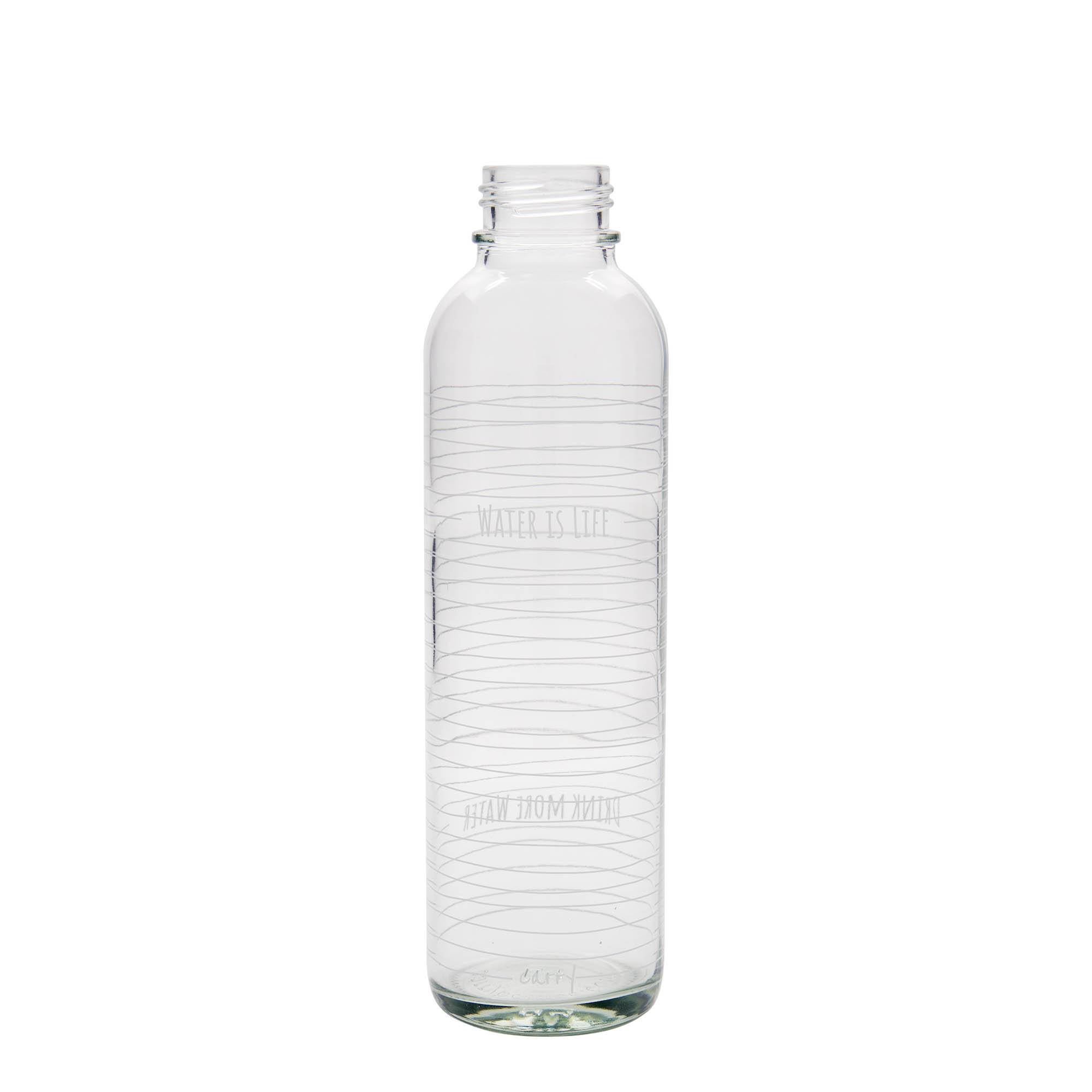 Gourde 700 ml 'CARRY Bottle', motif : Water is Life, bouchage: Bougage à vis