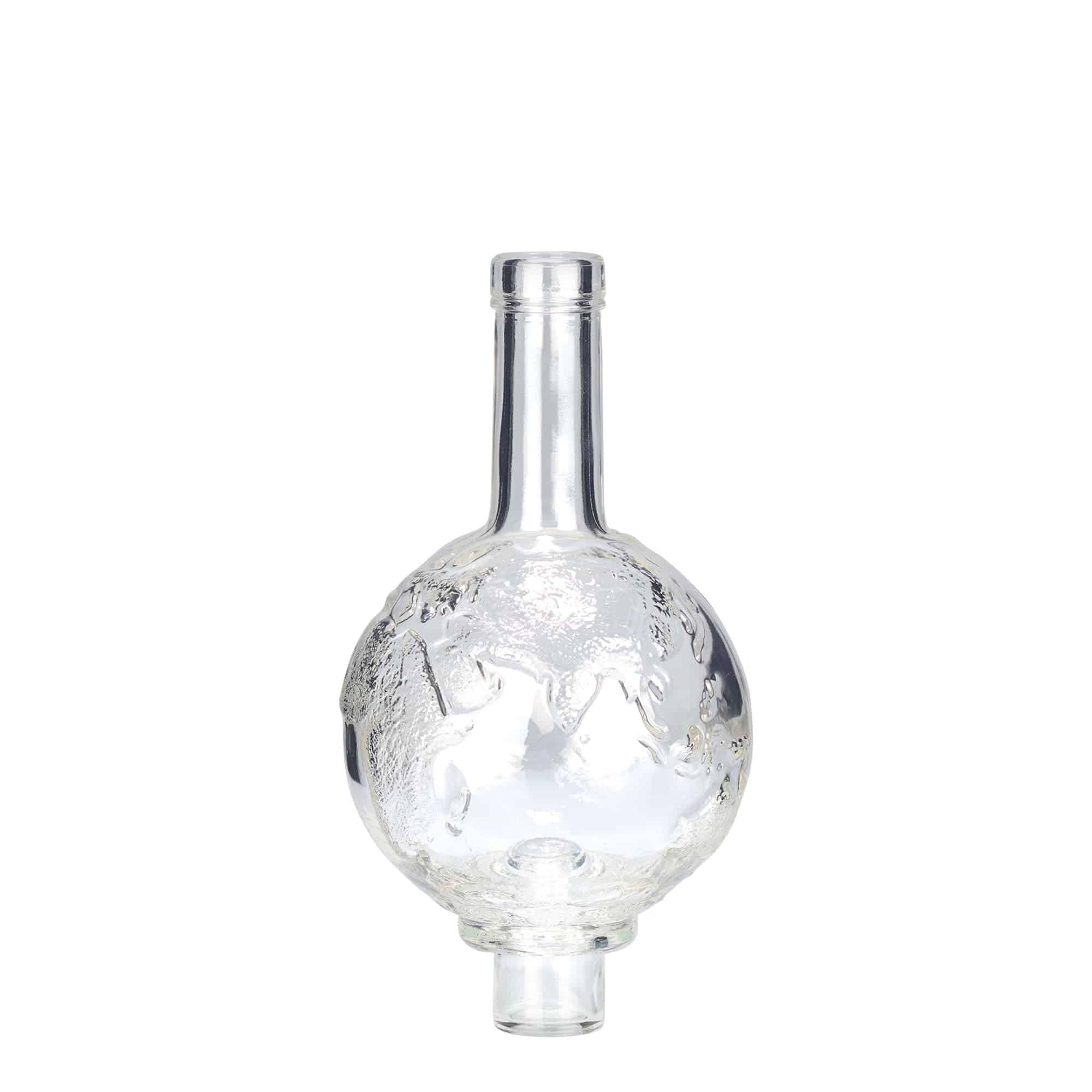 Glazen fles 'Globus', 500 ml, monding: kurk Glazen fles 'Globus', 500 ml, monding: kurk