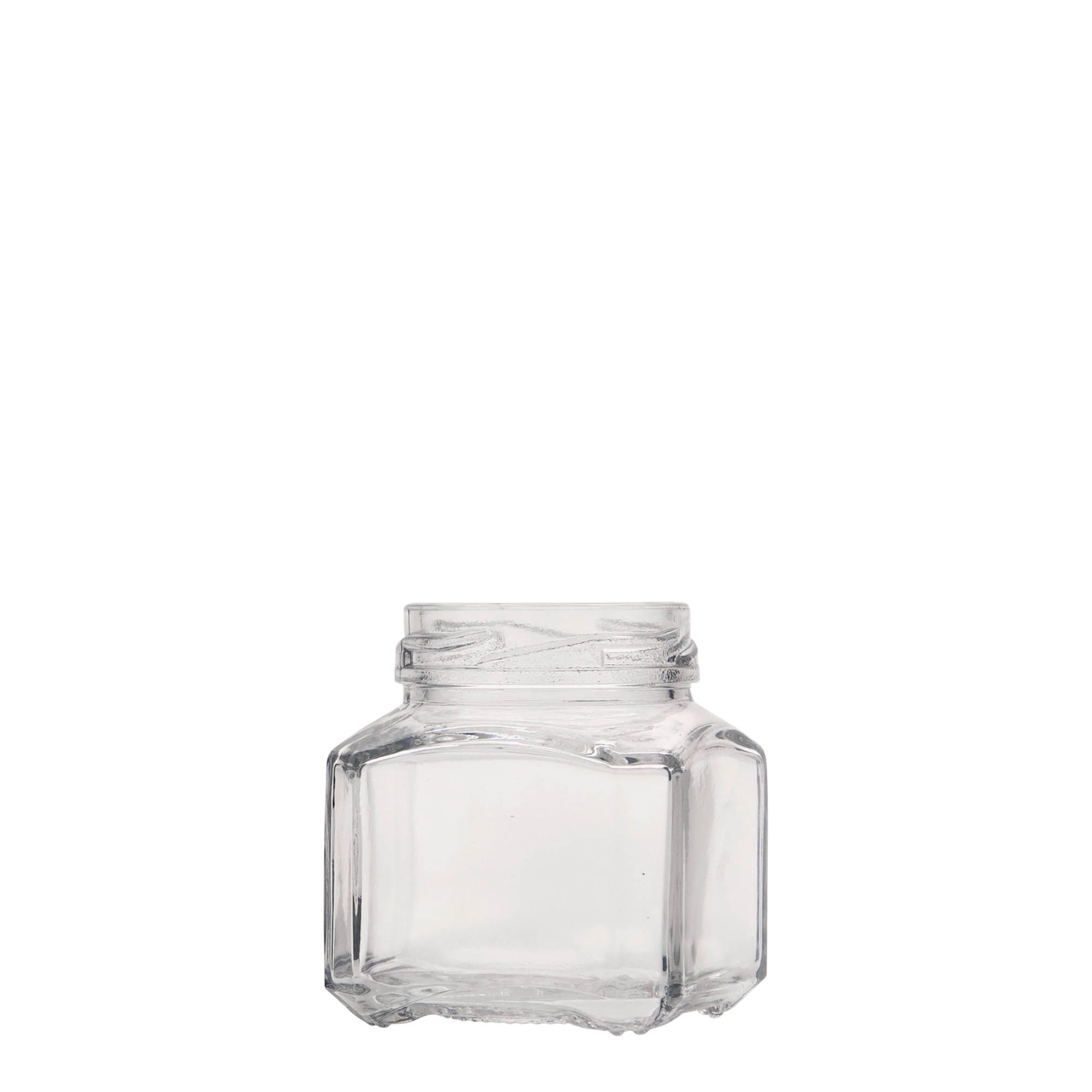 Vierkante pot 'Milaan', 106 ml, monding: twist-off (TO 48) Vierkante pot 'Milaan', 106 ml, monding: twist-off (TO 48)