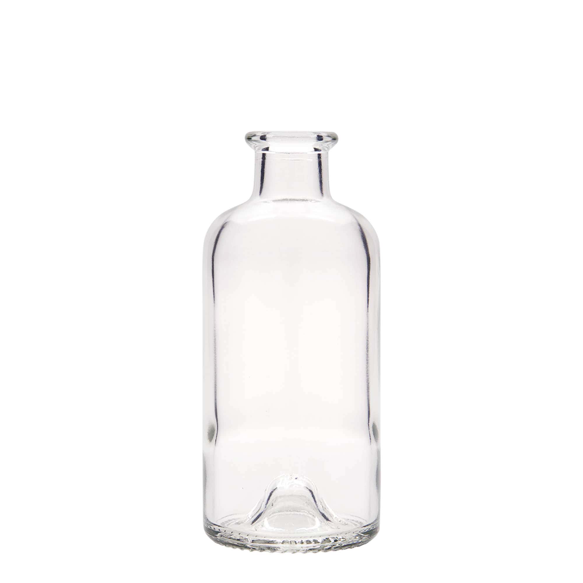 Glazen fles Apotheker, 200 ml, monding: kurk