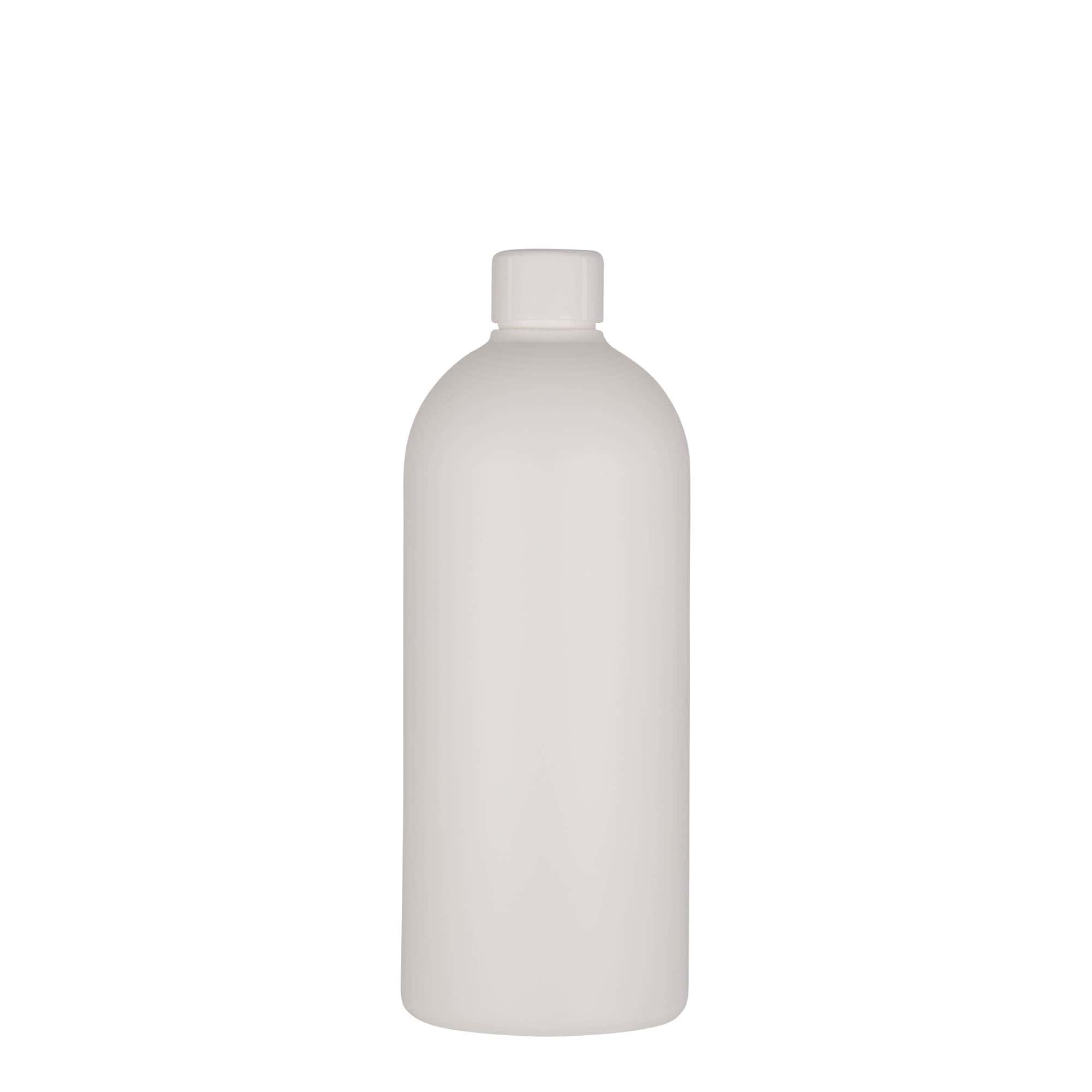 Plastic fles 'Tuffy', 500 ml, HDPE, wit, monding: 24/410