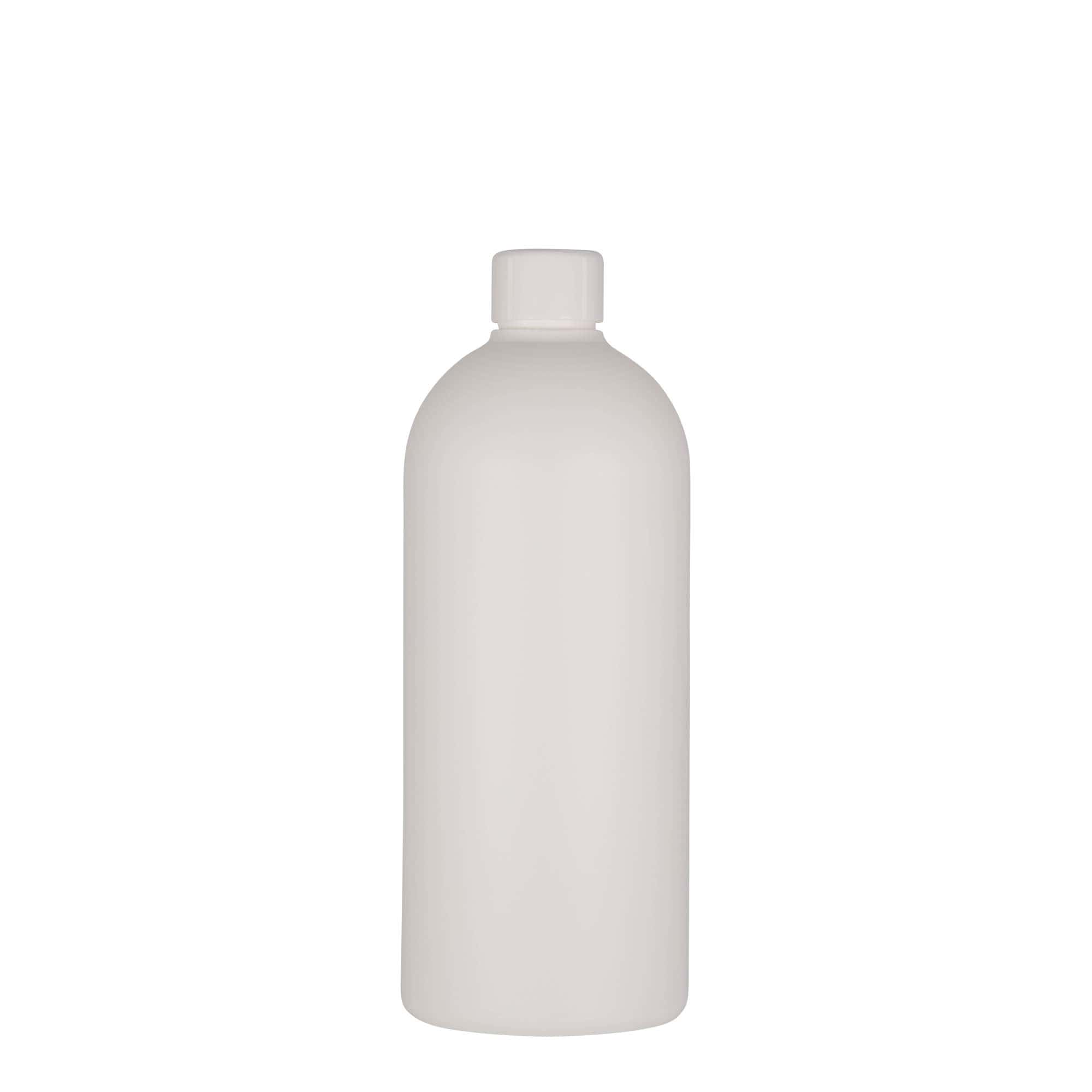 Plastic fles 'Tuffy', 500 ml, HDPE, wit, monding: 24/410