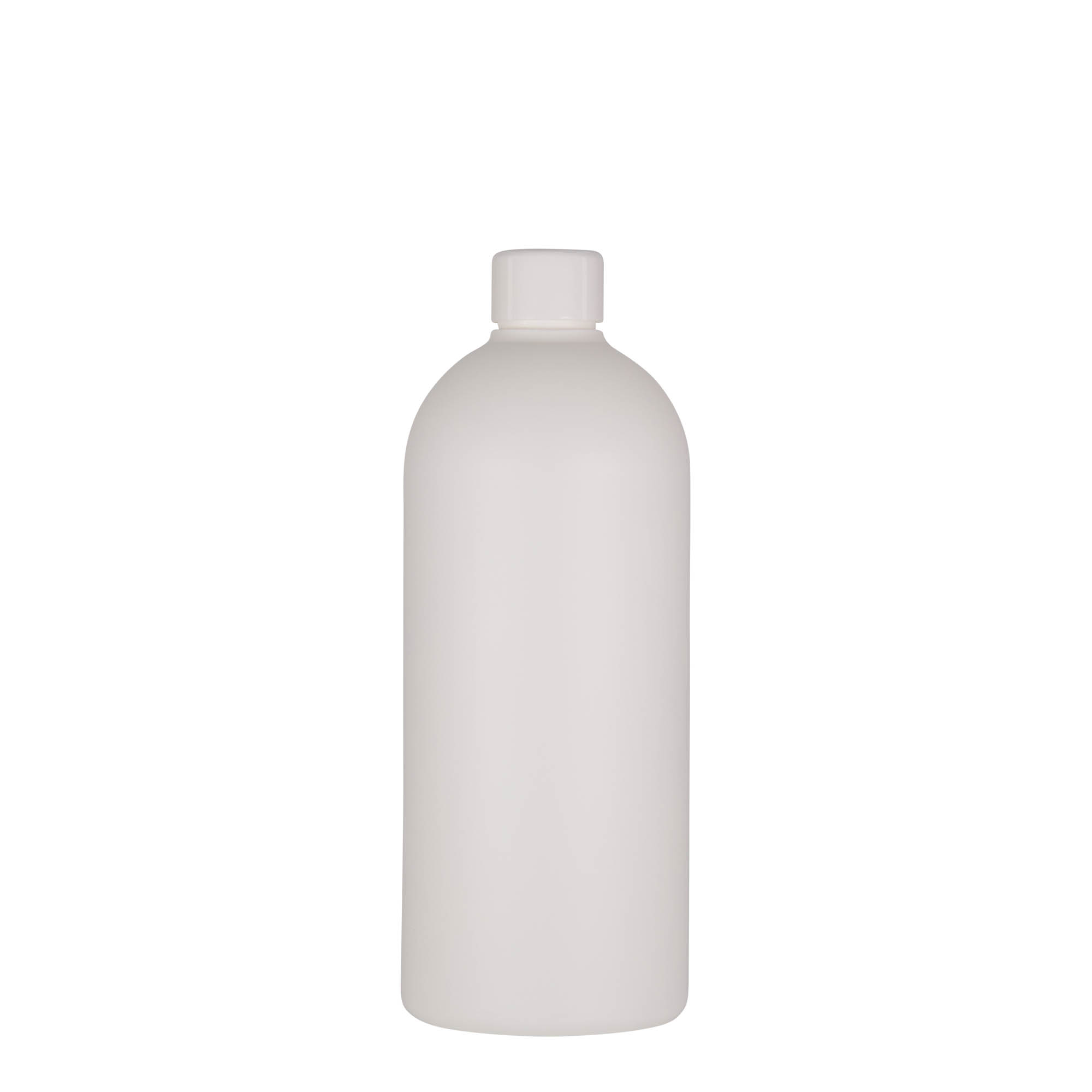 Plastic fles 'Tuffy', 500 ml, HDPE, wit, monding: 24/410 Plastic fles 'Tuffy', 500 ml, HDPE, wit, monding: 24/410