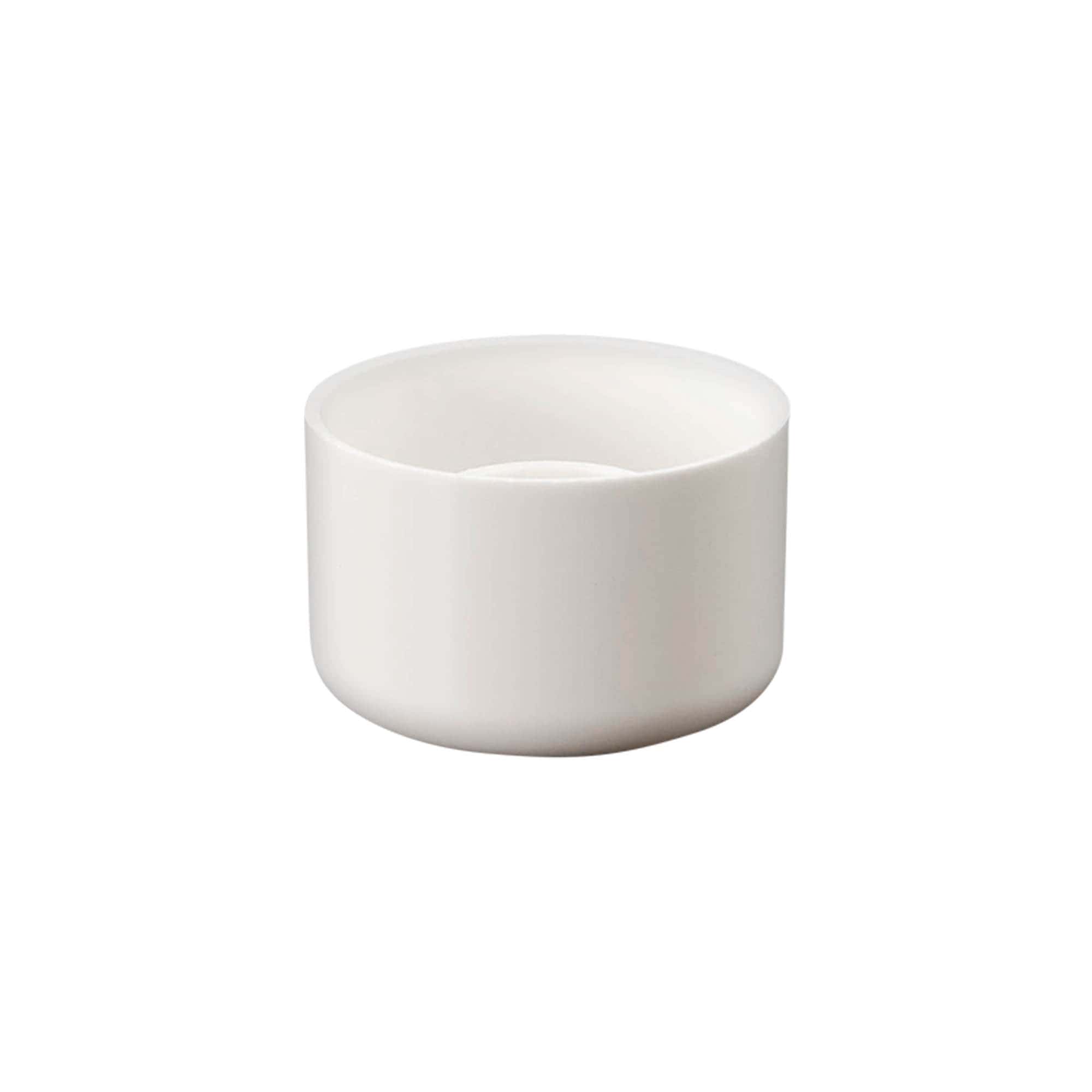 Bougage à vis pour bouteille ronde avec insert de pulvérisation, plastique PE, blanc, pour bouchage: DIN 18