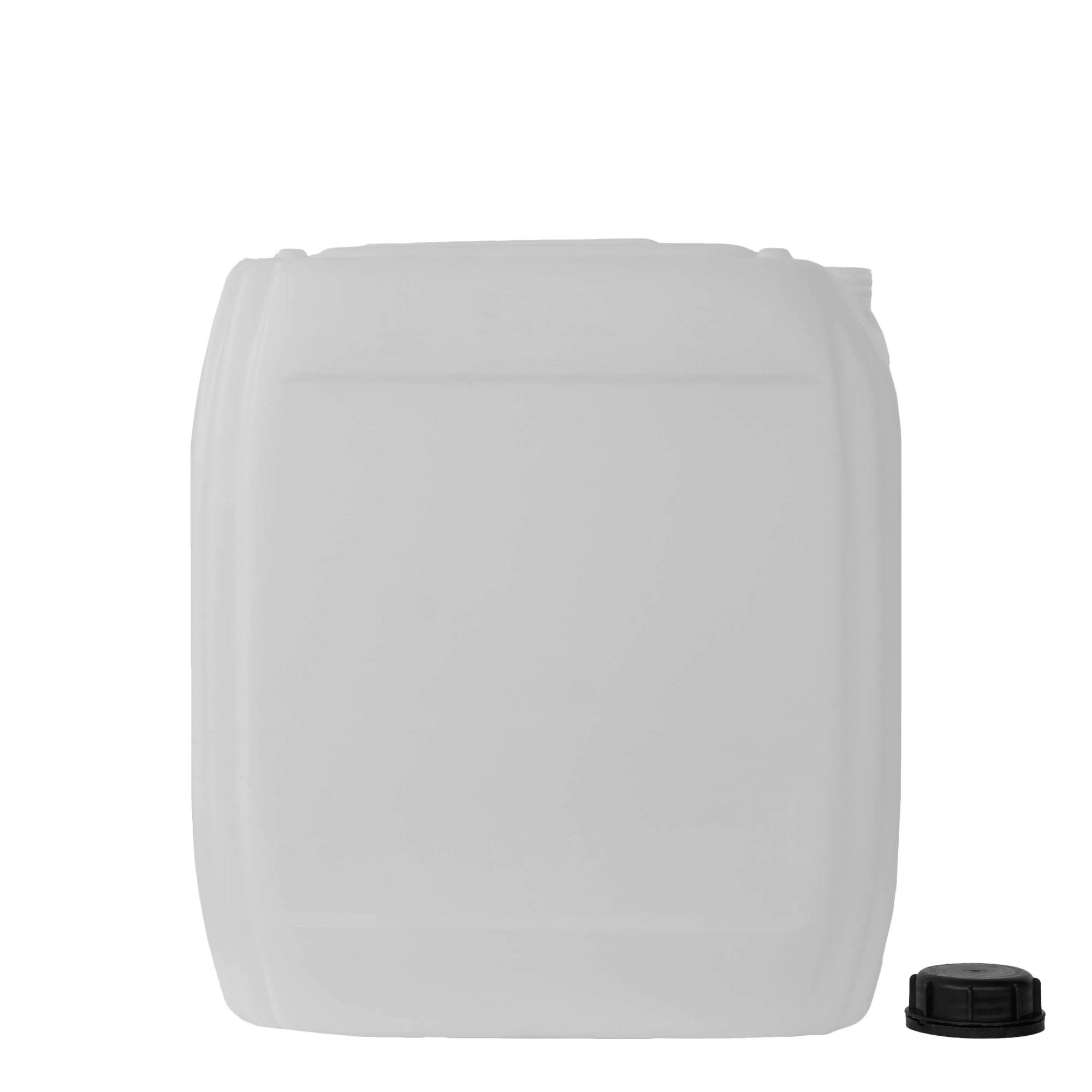 Bidon 25 l, rectangulaire, plastique PEHD, nature, bouchage: ND 60 Bidon 25 l, rectangulaire, plastique PEHD, nature, bouchage: ND 60