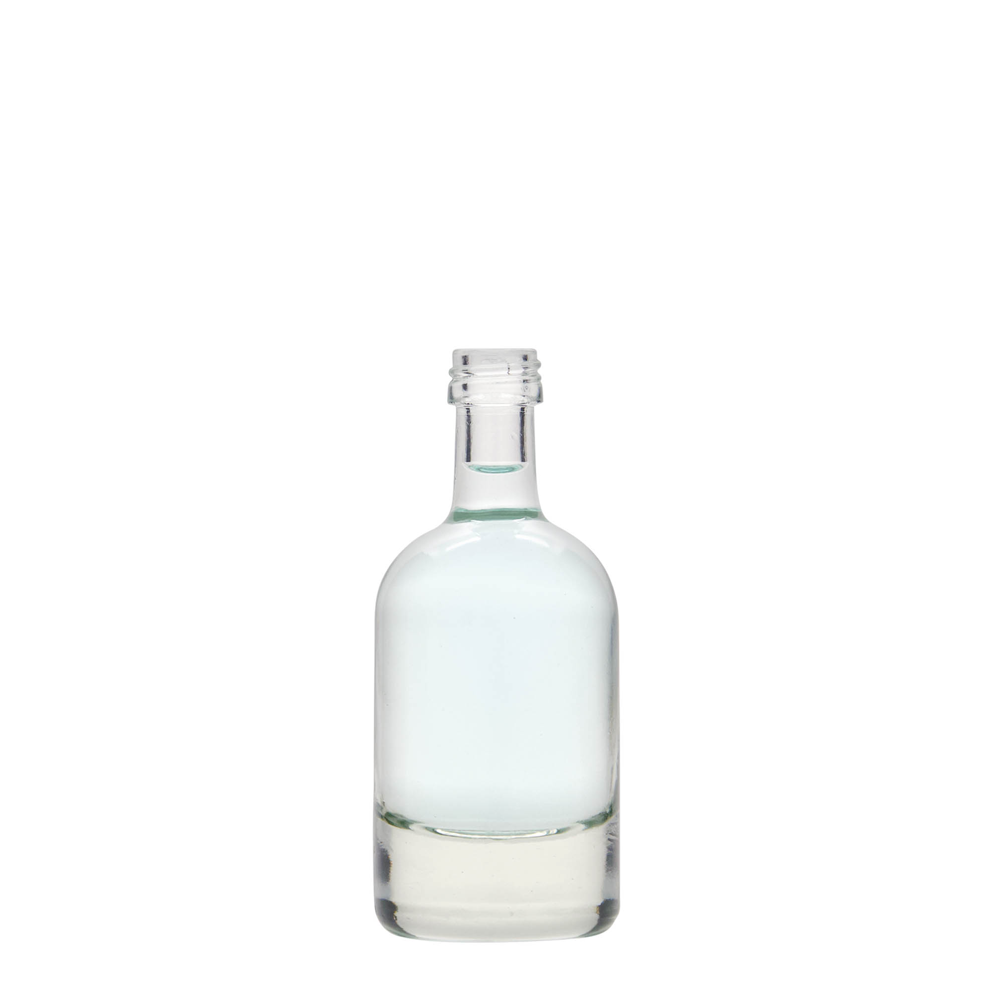 Glazen fles 'Linea Uno', 50 ml, monding: PP 18