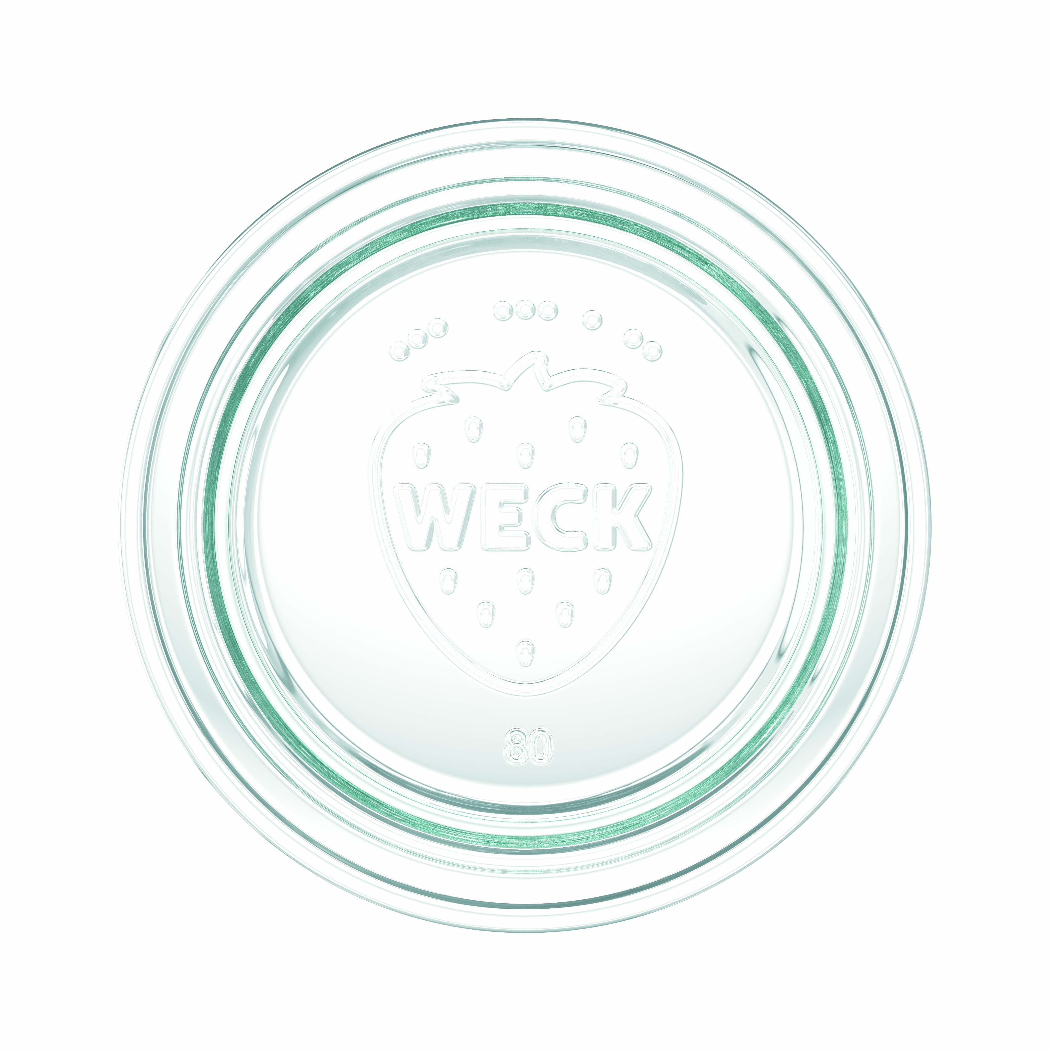 6x 730 ml bocal WECK Gourmet avec couvercle en verre RR 80