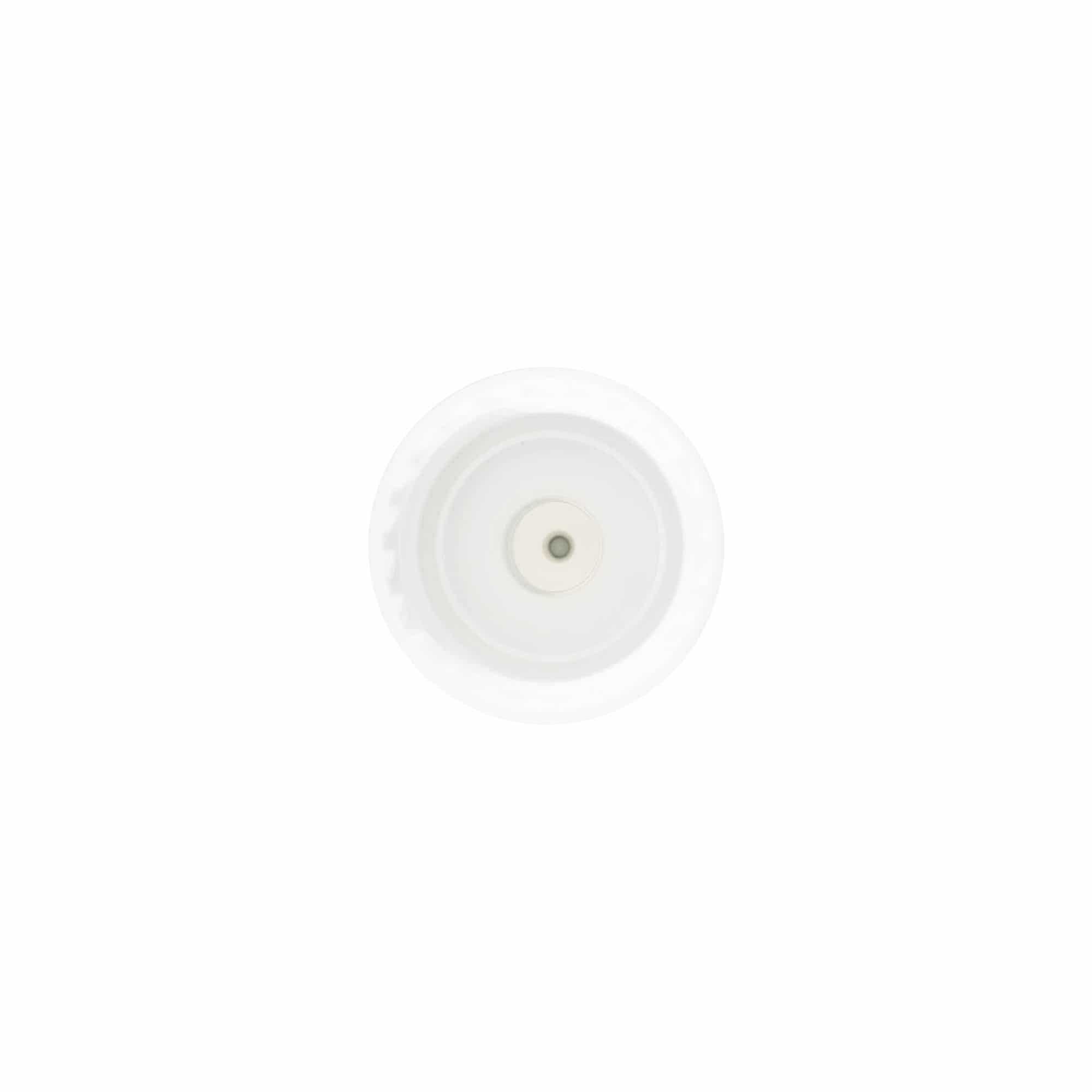 Schroefsluiting met applicator, PP-kunststof, wit, voor monding: 24/410