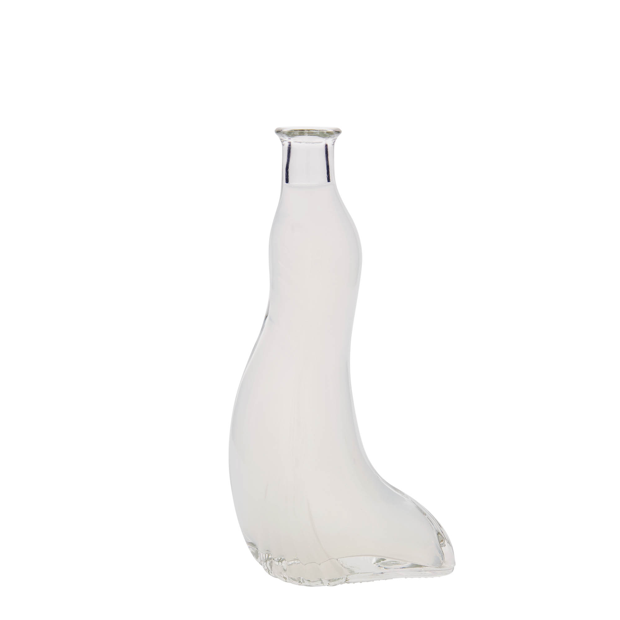 Glazen fles 'Zeehond', 200 ml, monding: kurk Glazen fles 'Zeehond', 200 ml, monding: kurk