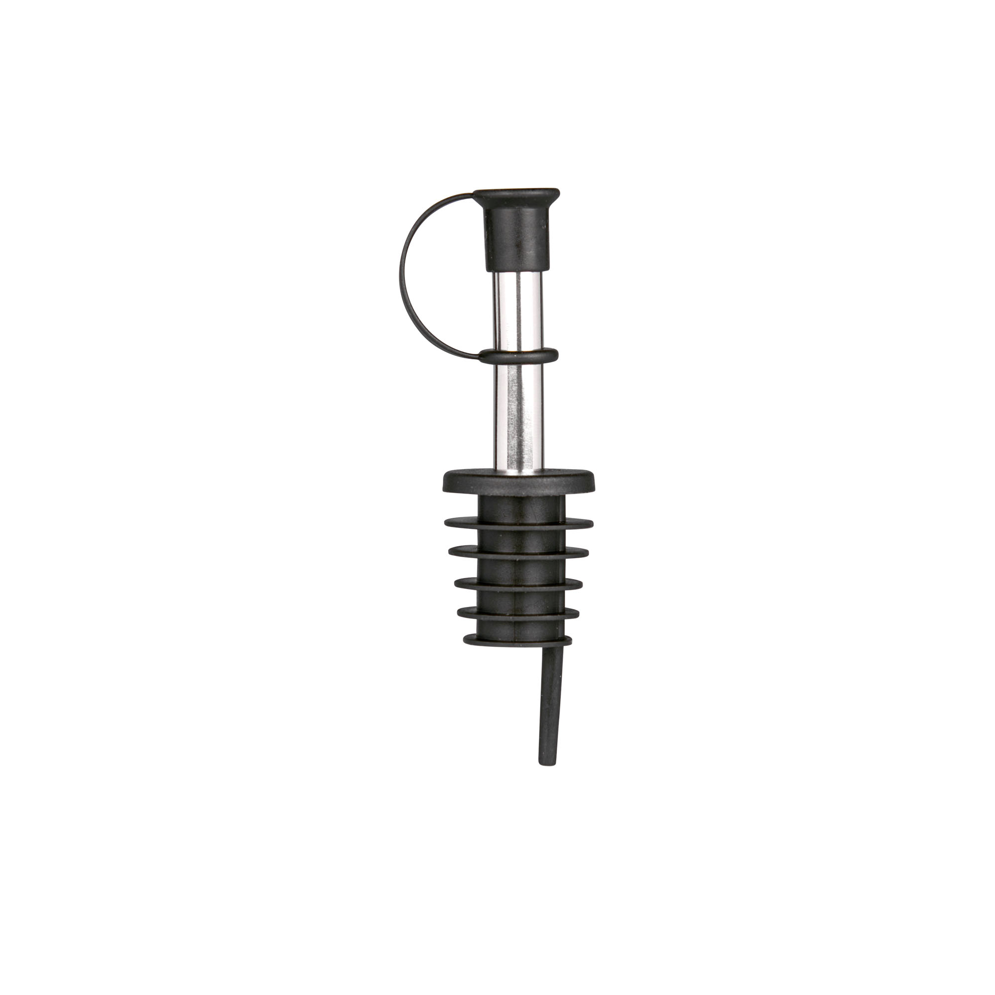 Bec-verseur inox avec capuchon, acier inoxydable, argenté