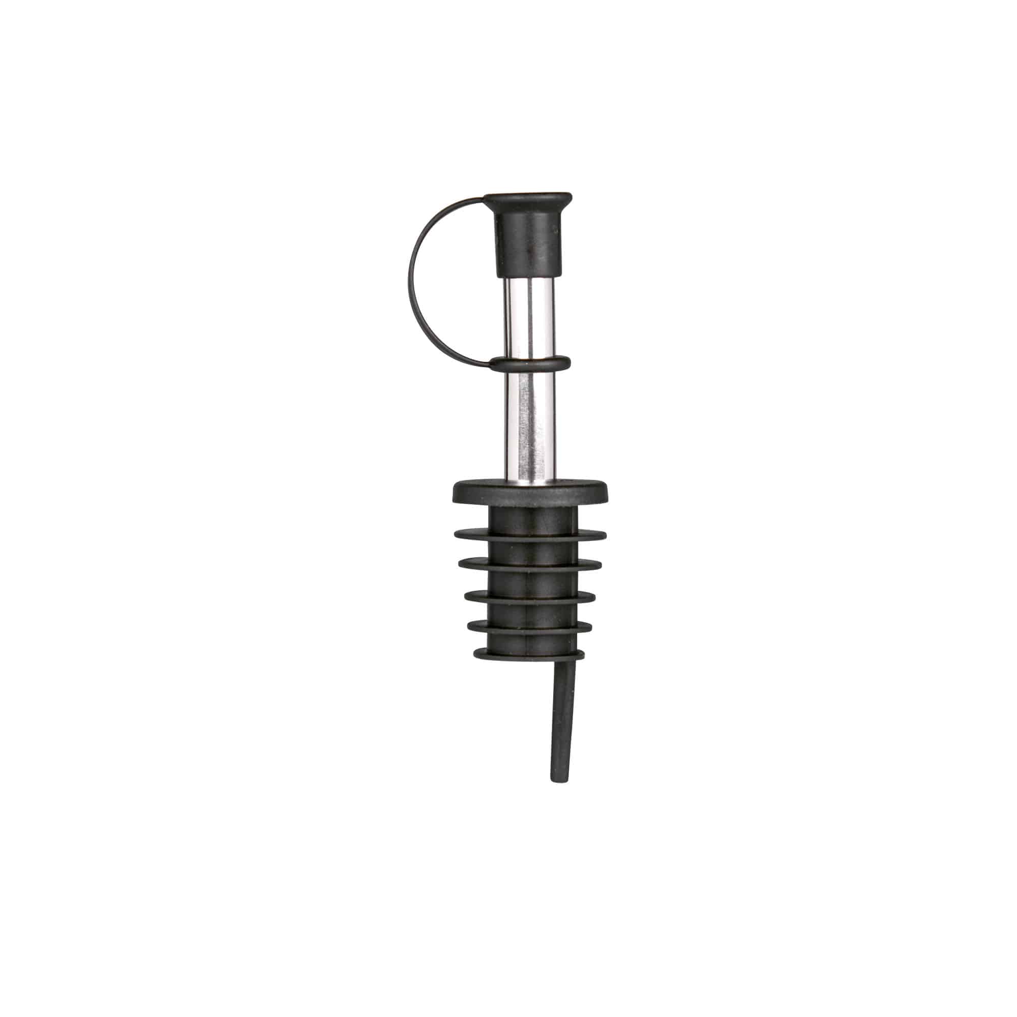 Bec-verseur inox avec capuchon, acier inoxydable, argenté