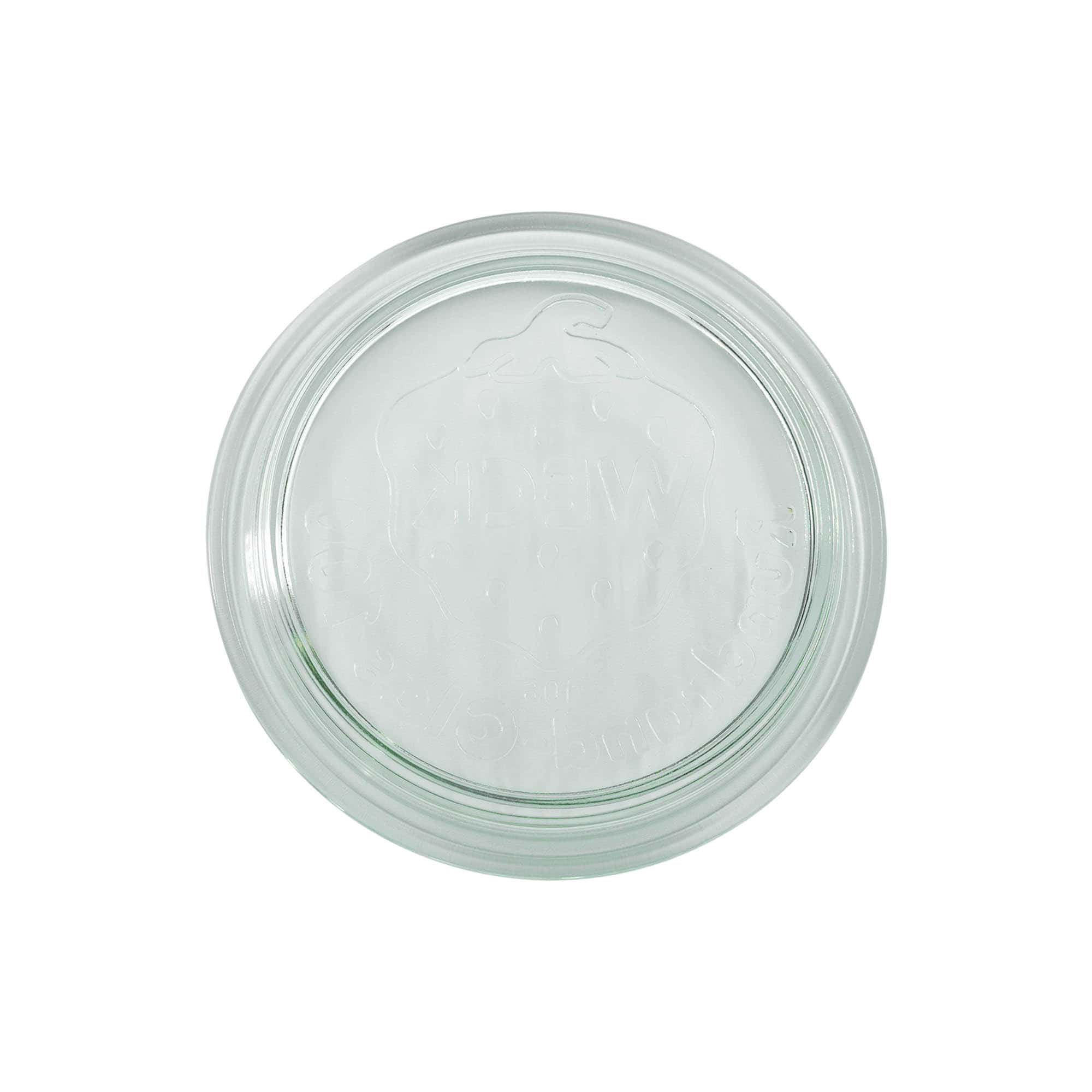 Couvercle en verre WECK aux bords arrondis, pour bouchage: RR100
