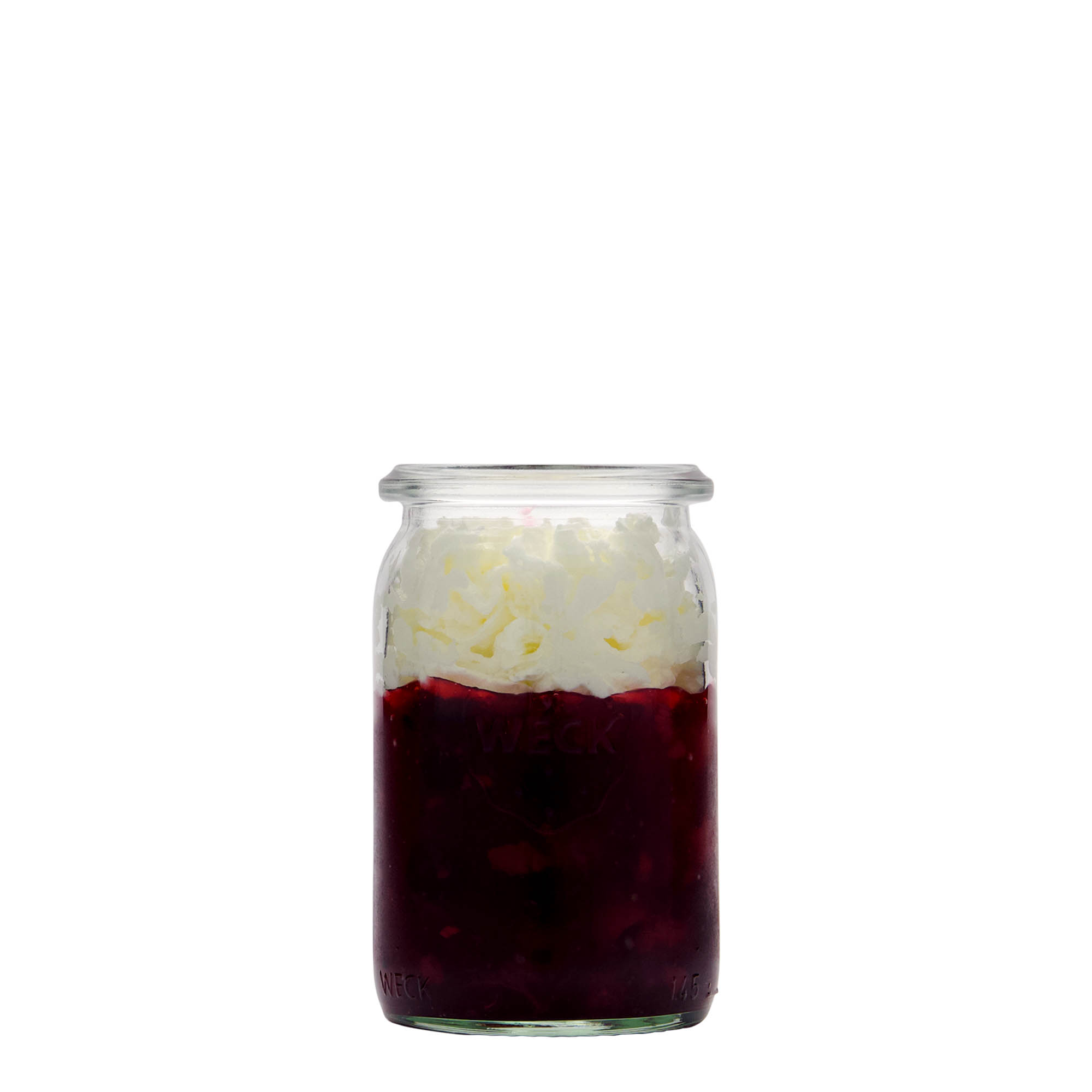 Bocal WECK cylindrique 145 ml, bouchage: bords arrondis