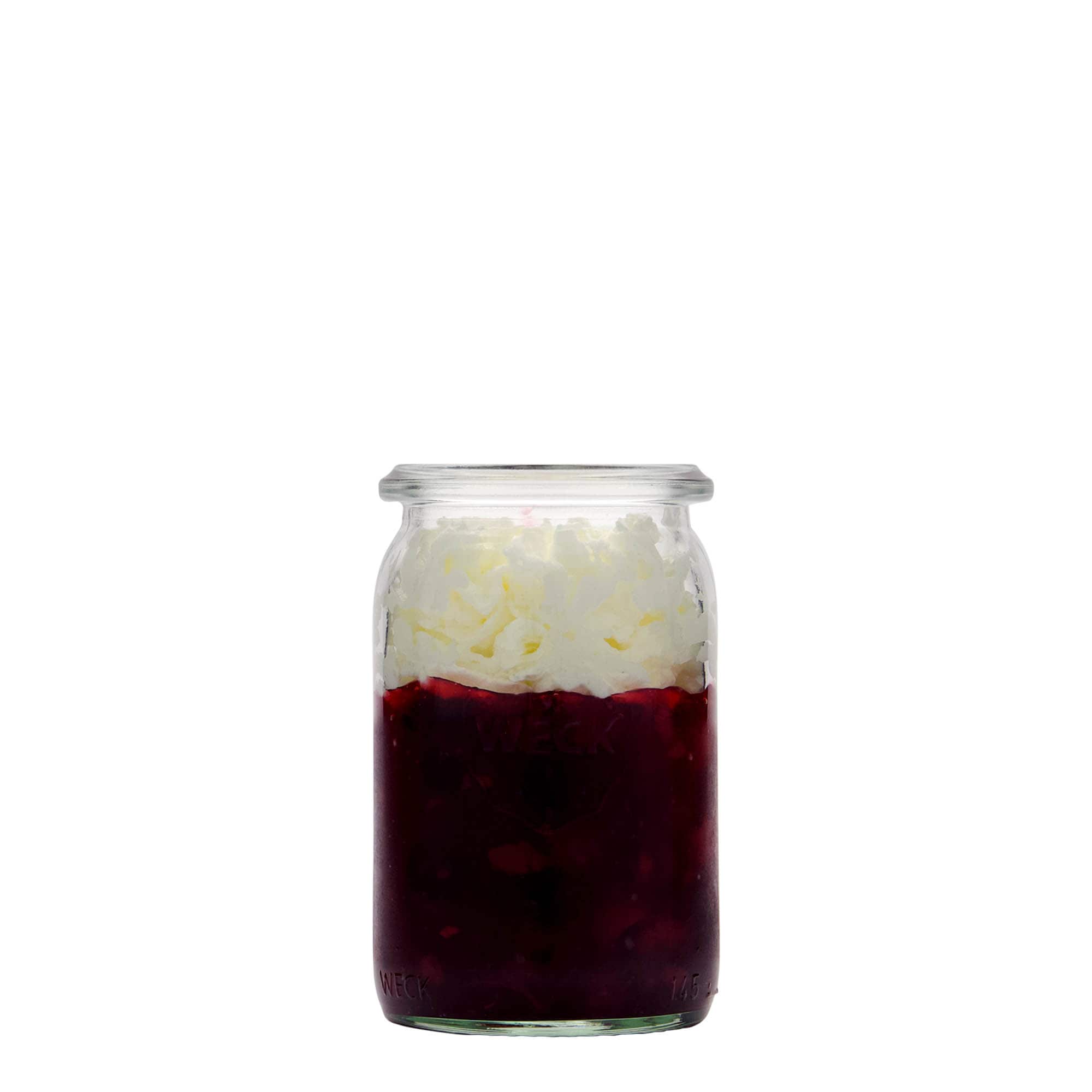 Cilindrische WECK-pot, 145 ml, monding: ronde rand