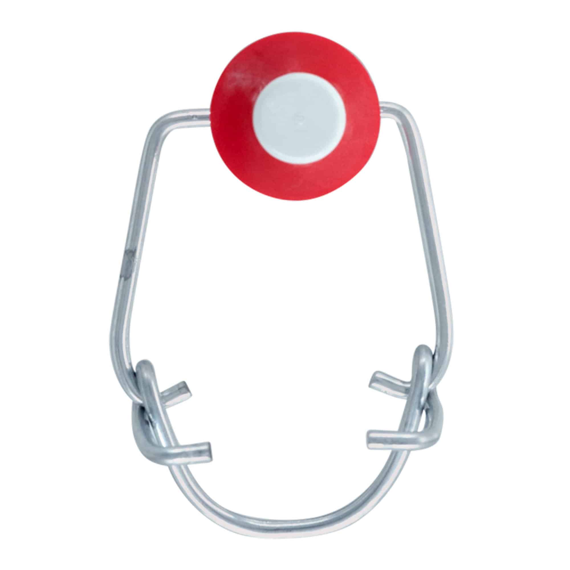 Beugelsluiting standaard, kunststof, rood-wit Beugelsluiting standaard, kunststof, rood-wit
