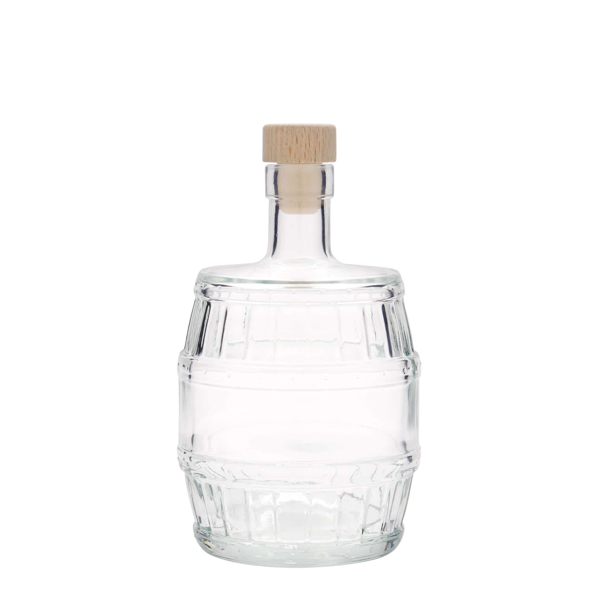 Glazen fles 'Vat', 500 ml, monding: kurk