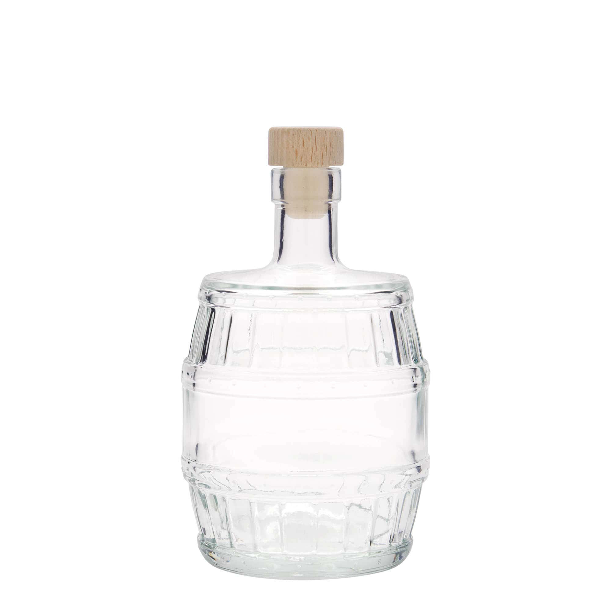 Glazen fles 'Vat', 500 ml, monding: kurk