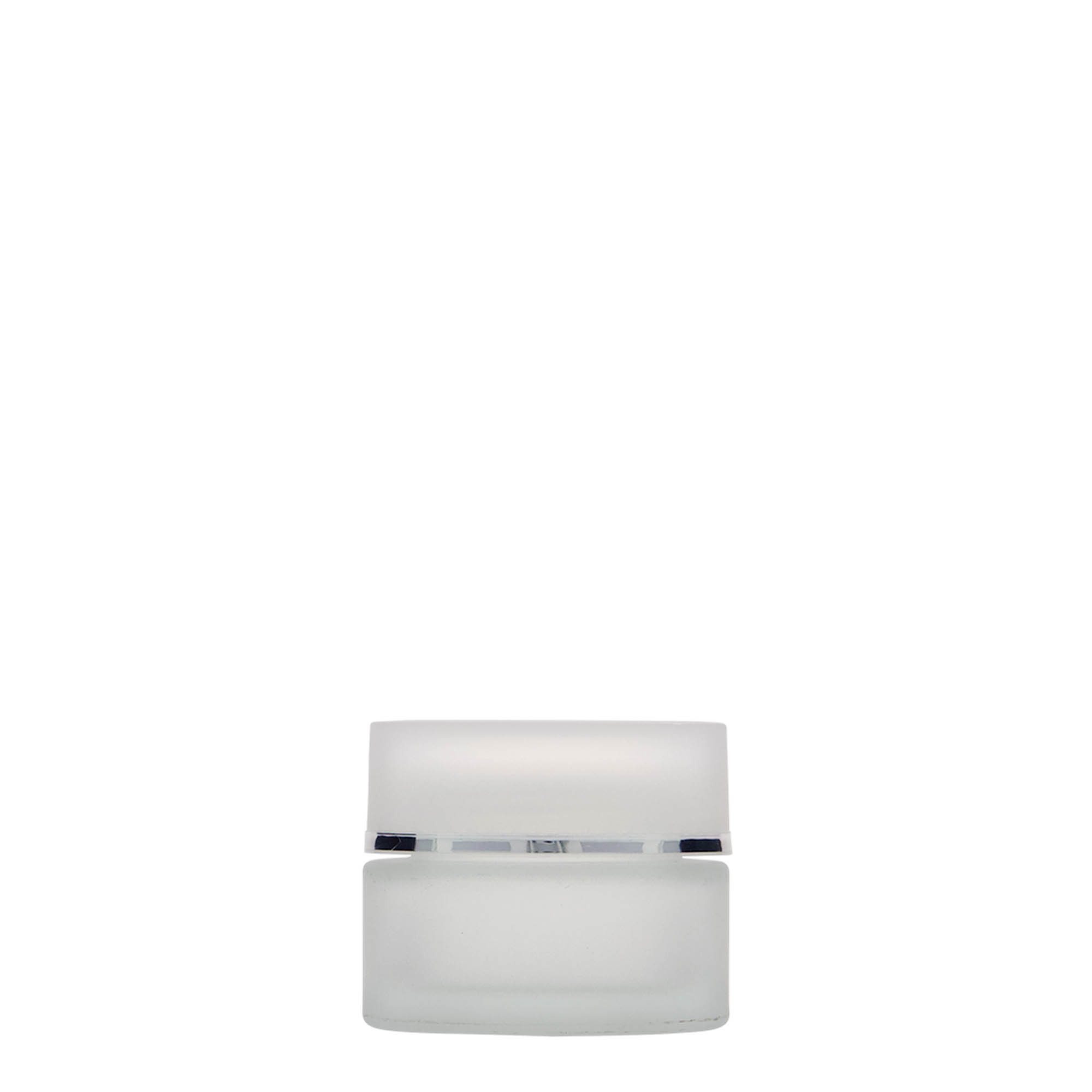 Pot 15 ml 'Platin Edition', verre, glacé, bouchage: Bougage à vis
