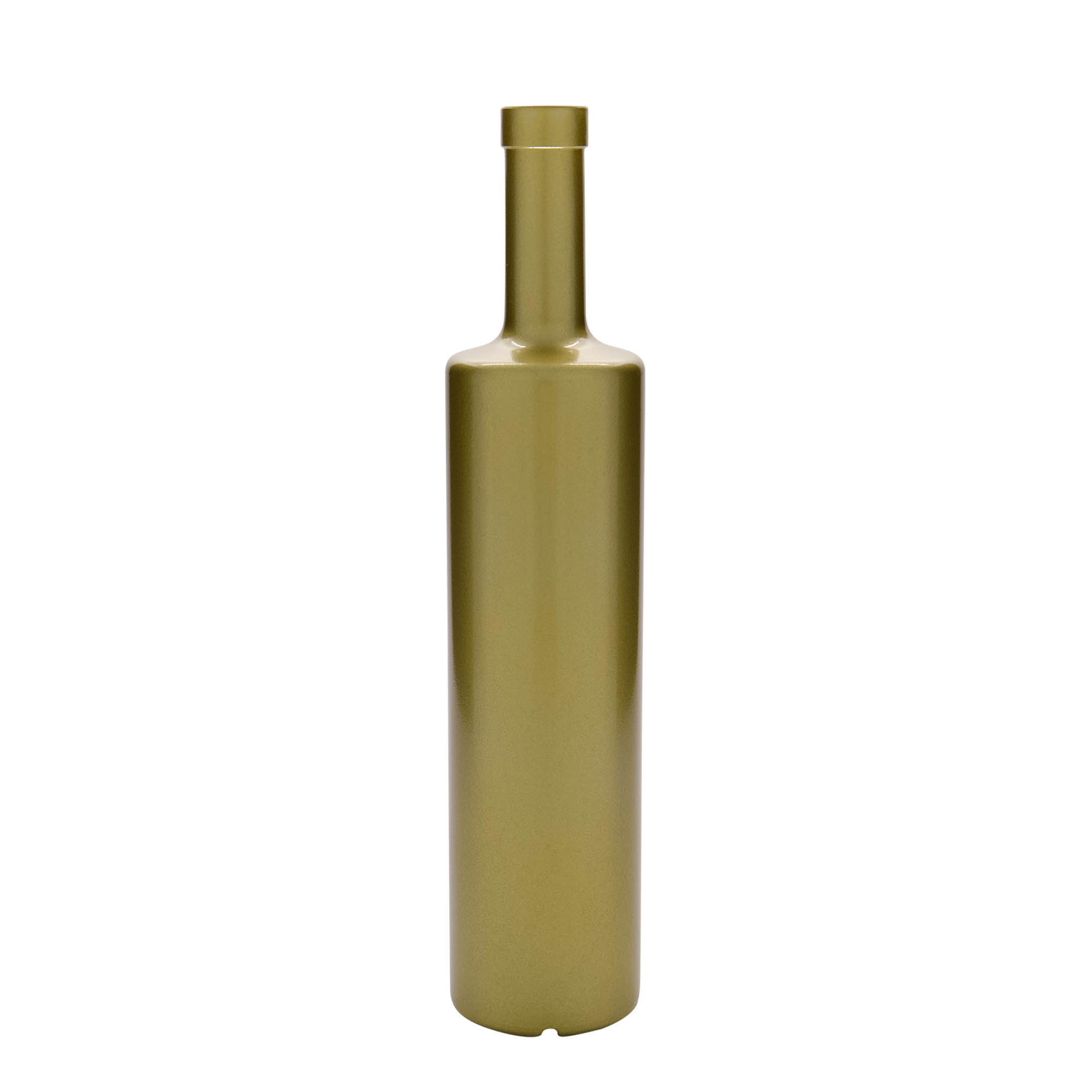 Glazen fles 'Centurio', 700 ml, goud, monding: kurk Glazen fles 'Centurio', 700 ml, goud, monding: kurk