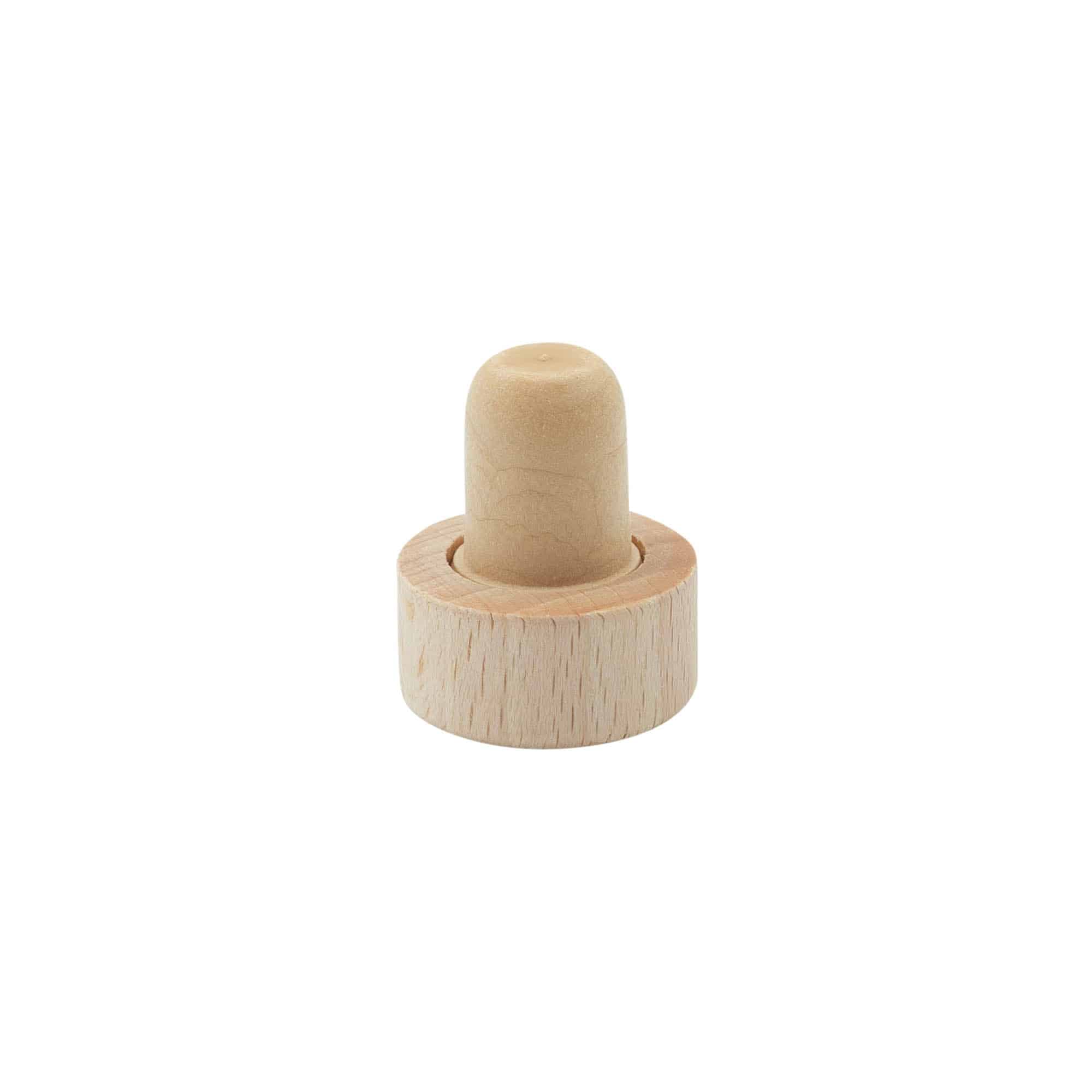 Bouchon à poignée 16 mm, plastique-bois/plastique, multicolore, pour bouchage: bouchon