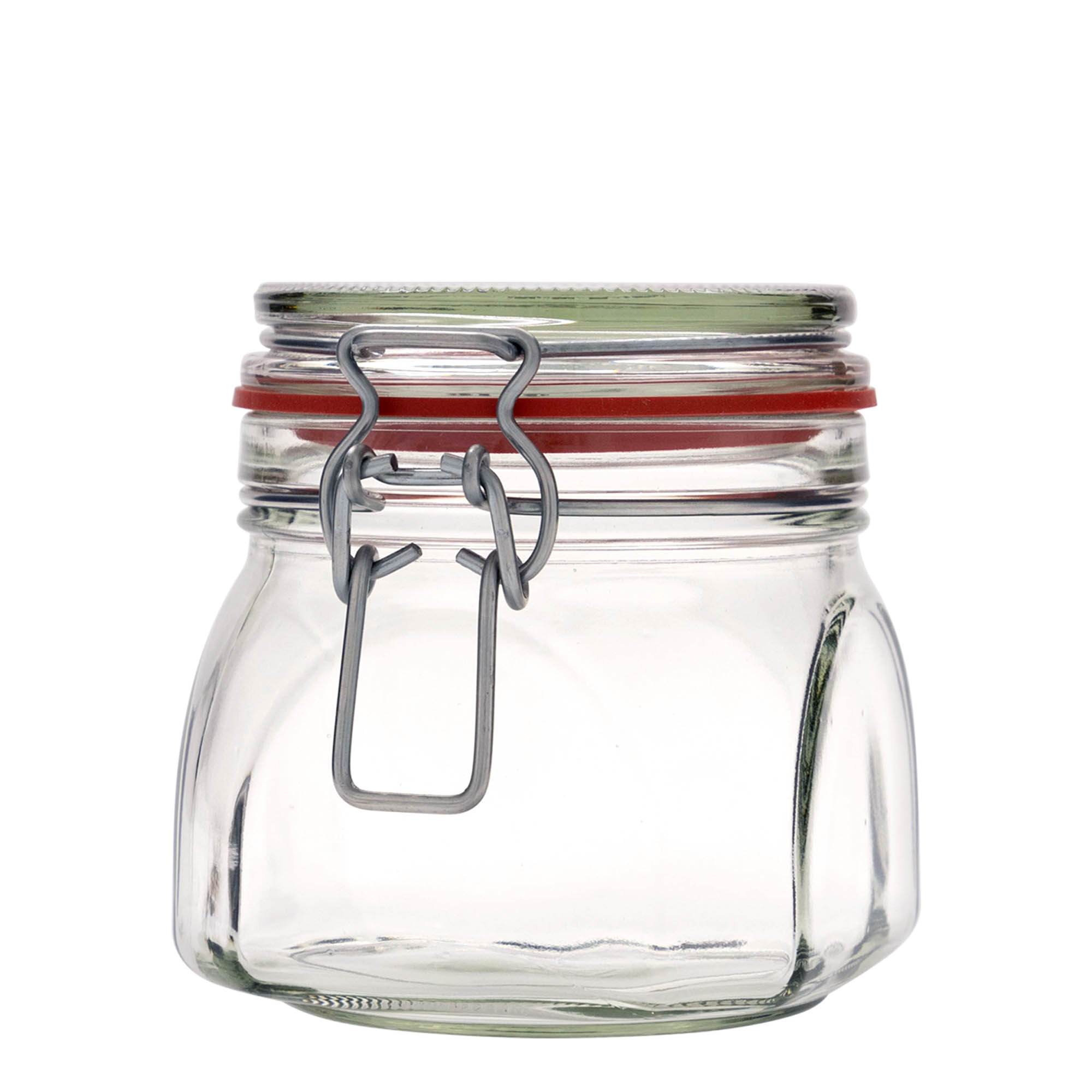 Pot met beugelsluiting, 630 ml, vierkant, monding: beugelsluiting Pot met beugelsluiting, 630 ml, vierkant, monding: beugelsluiting