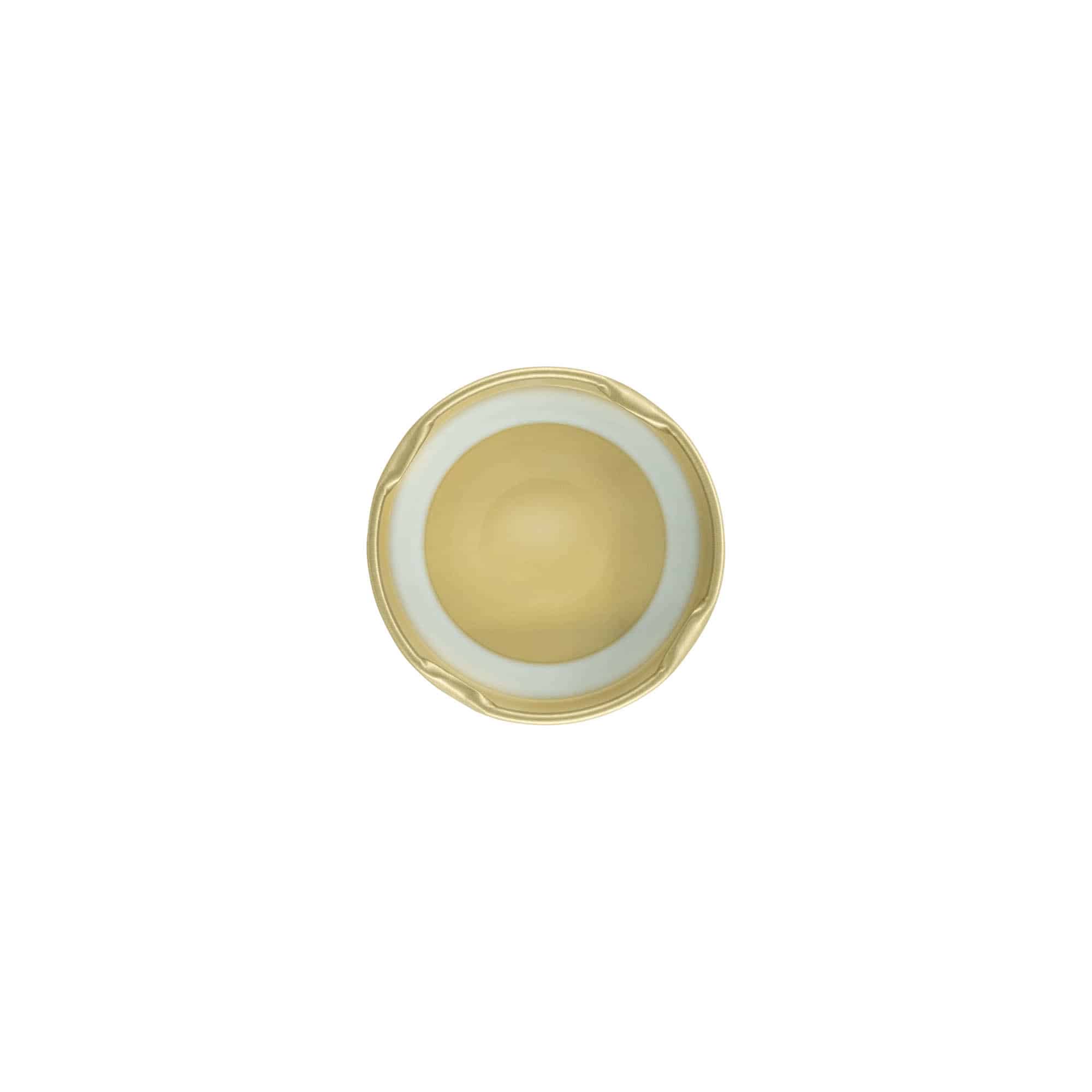 Couvercle Twist-Off, fer blanc, doré, pour bouchage: TO 48 Couvercle Twist-Off, fer blanc, doré, pour bouchage: TO 48