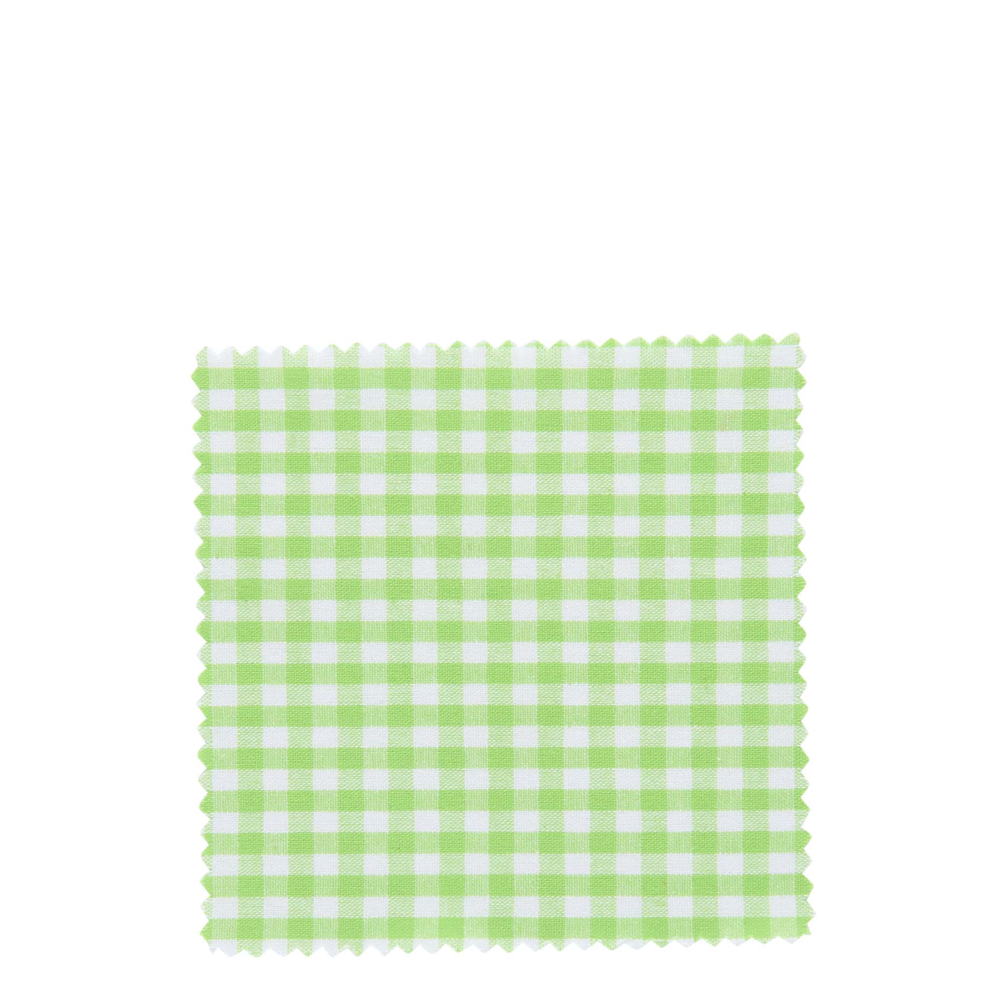 Stoffen lapje voor potten, geruit, 12x12, vierkant, textiel, lichtgroen, monding: TO38-TO53