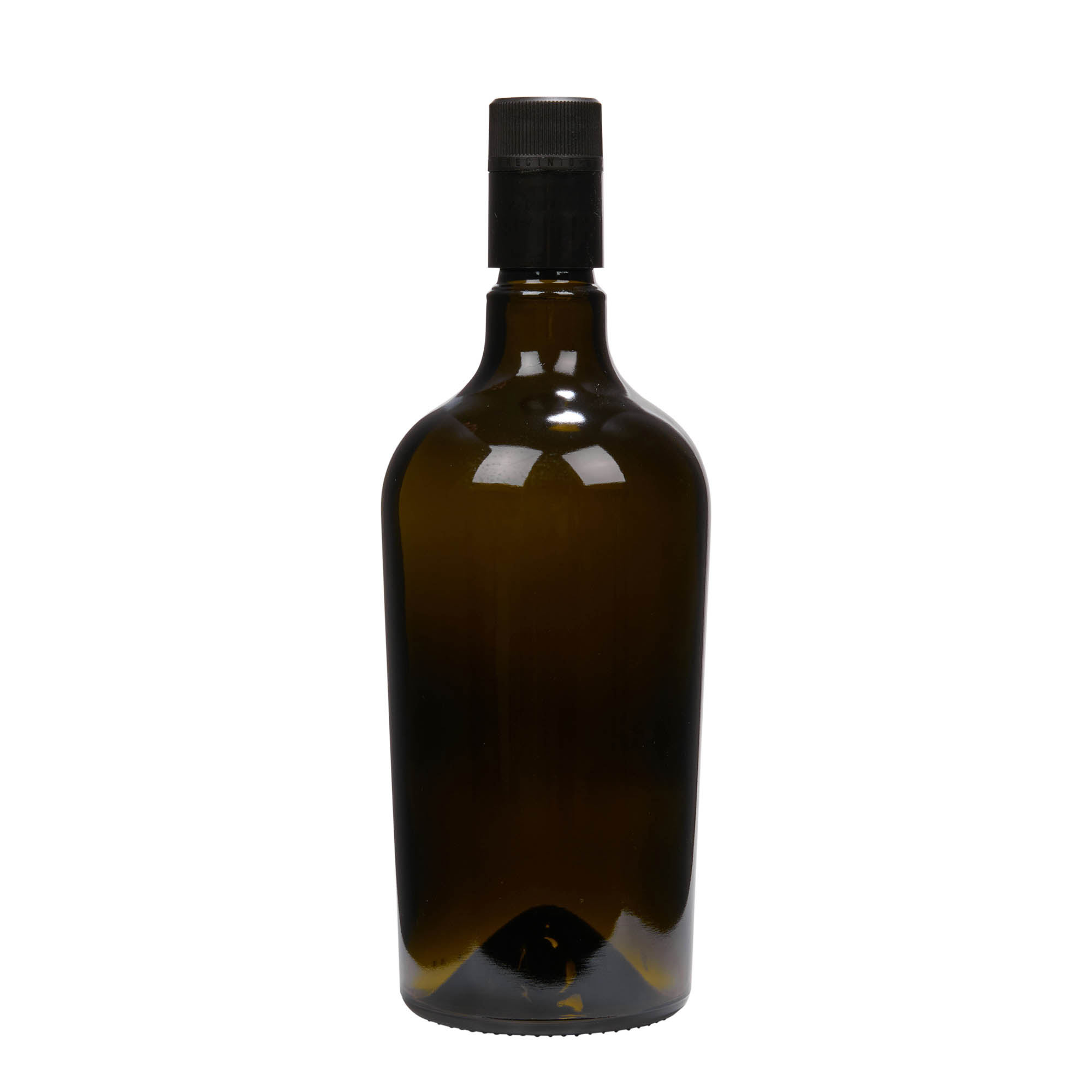Bouteille de vinaigre / d’huile 750 ml 'Oleum', verre, vert antique, bouchage: DOP Bouteille de vinaigre / d’huile 750 ml 'Oleum', verre, vert antique, bouchage: DOP