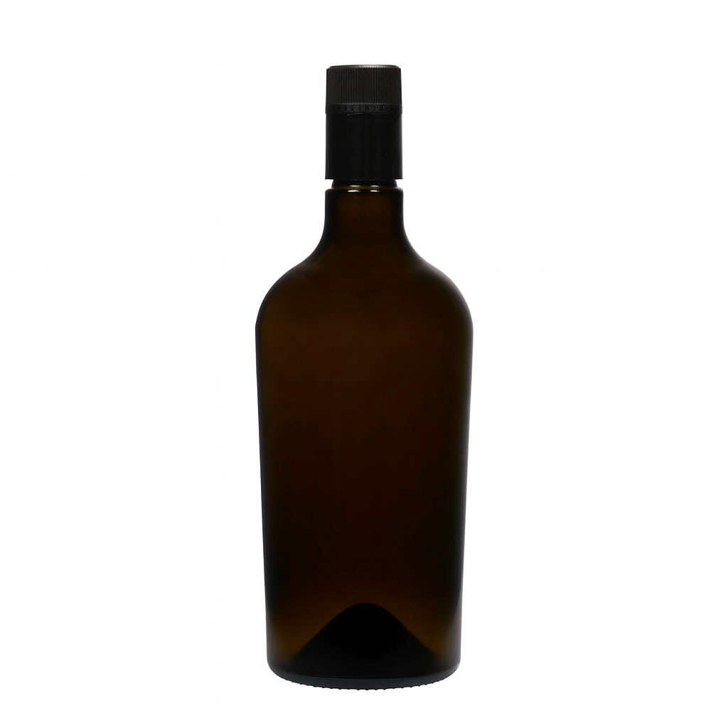 Bouteille de vinaigre / d’huile 750 ml 'Oleum', verre, vert antique, bouchage: DOP