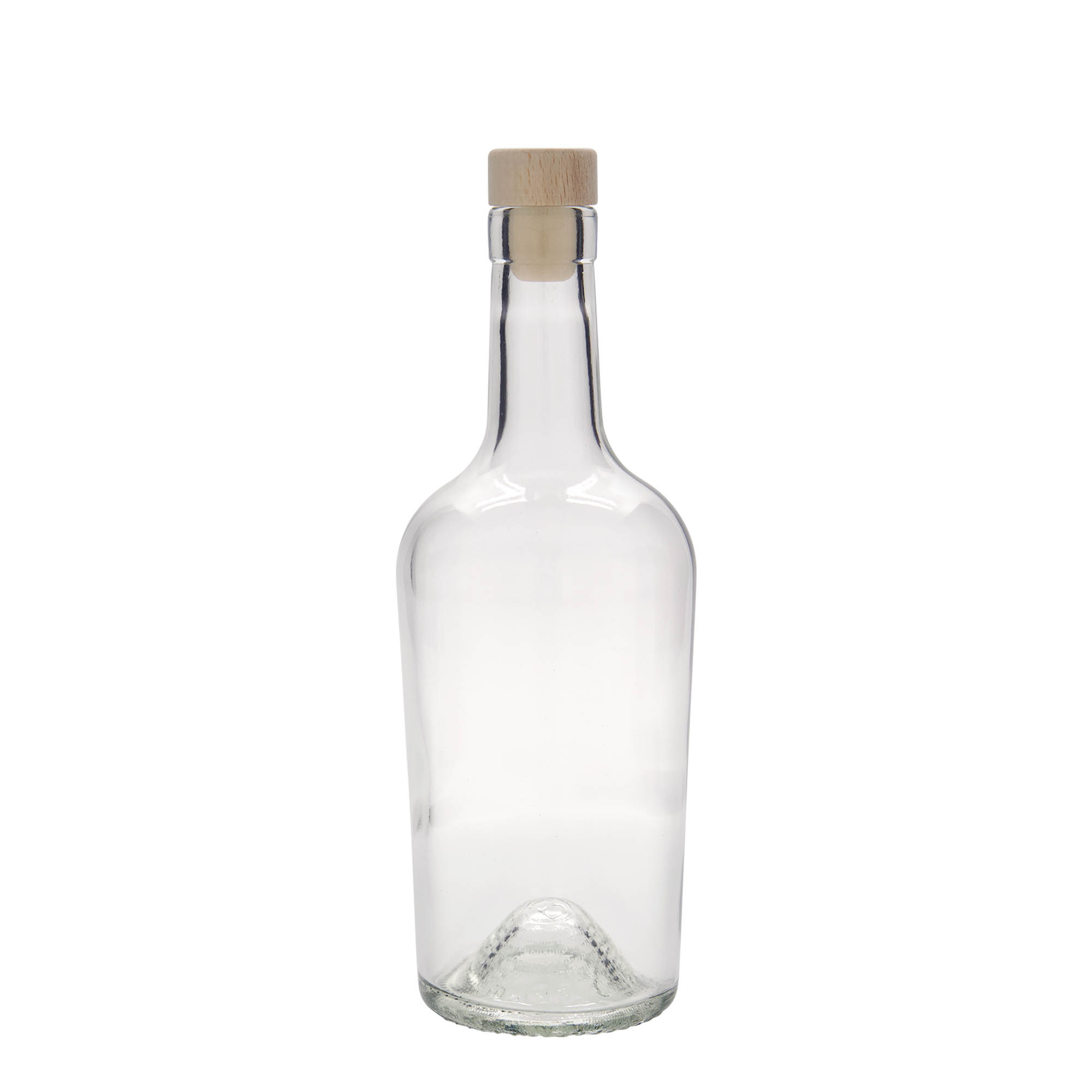 Glazen fles 'Margarethe', 500 ml, monding: kurk Glazen fles 'Margarethe', 500 ml, monding: kurk