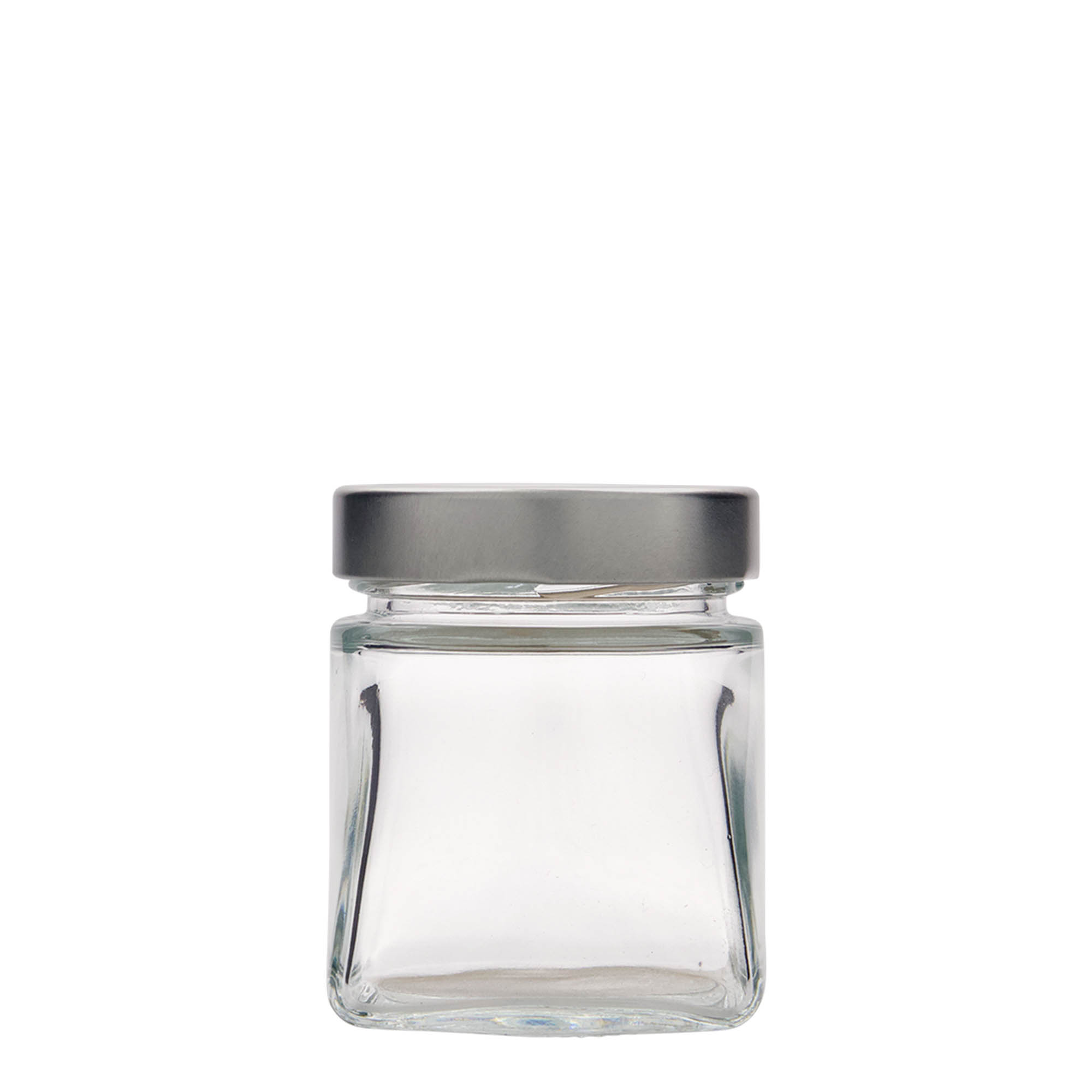 Vierkante pot 'Luxor', 212 ml, monding: deep-twist-off (DTO 63)