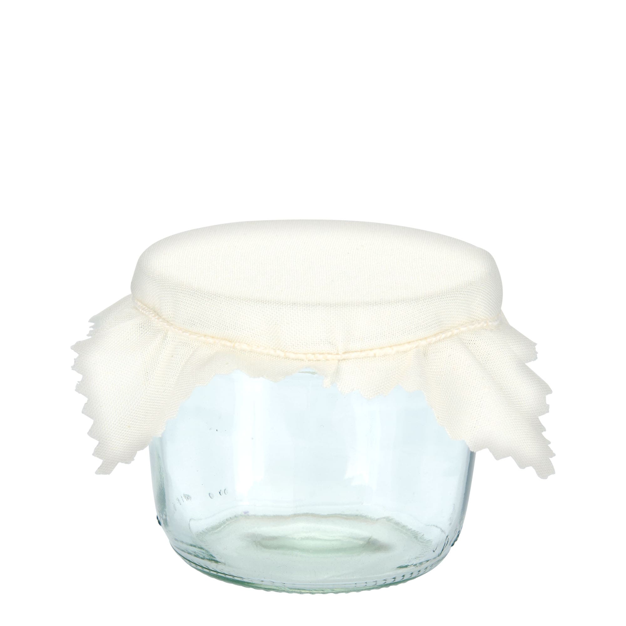 Stoffen lapje voor potten, 12x12, vierkant, textiel, naturel, monding: TO38-TO53