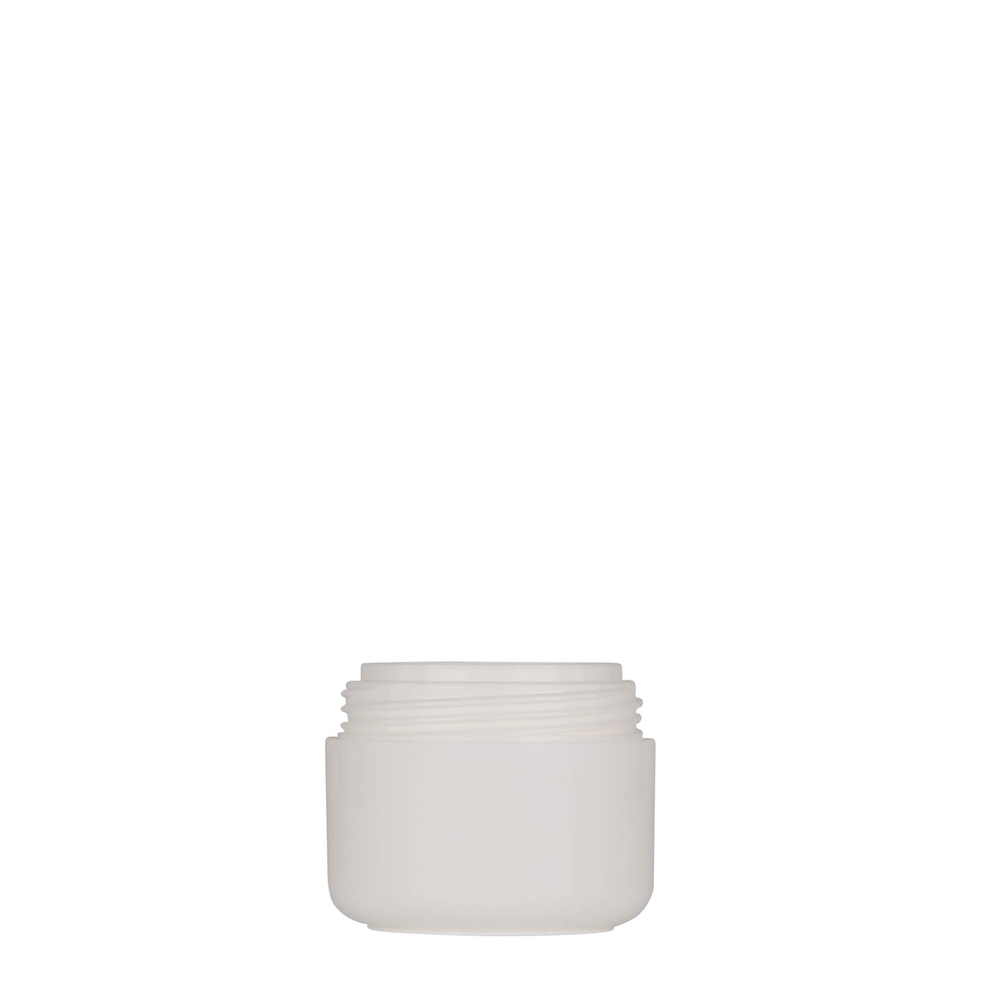 Plastic pot 'Bianca', 30 ml, PP, wit, monding: schroefsluiting Plastic pot 'Bianca', 30 ml, PP, wit, monding: schroefsluiting