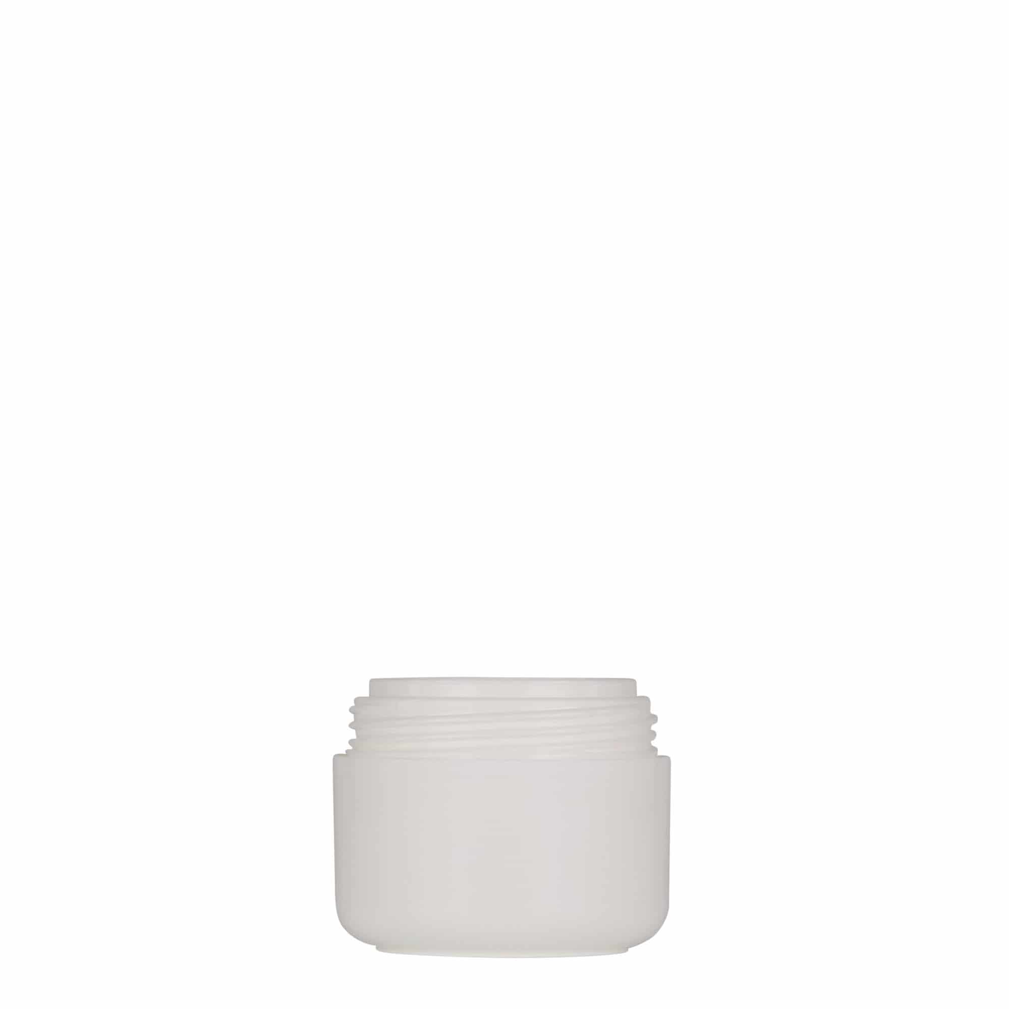 Boîte en plastique 30 ml « Bianca », PP, blanche, bouchage: Bougage à vis