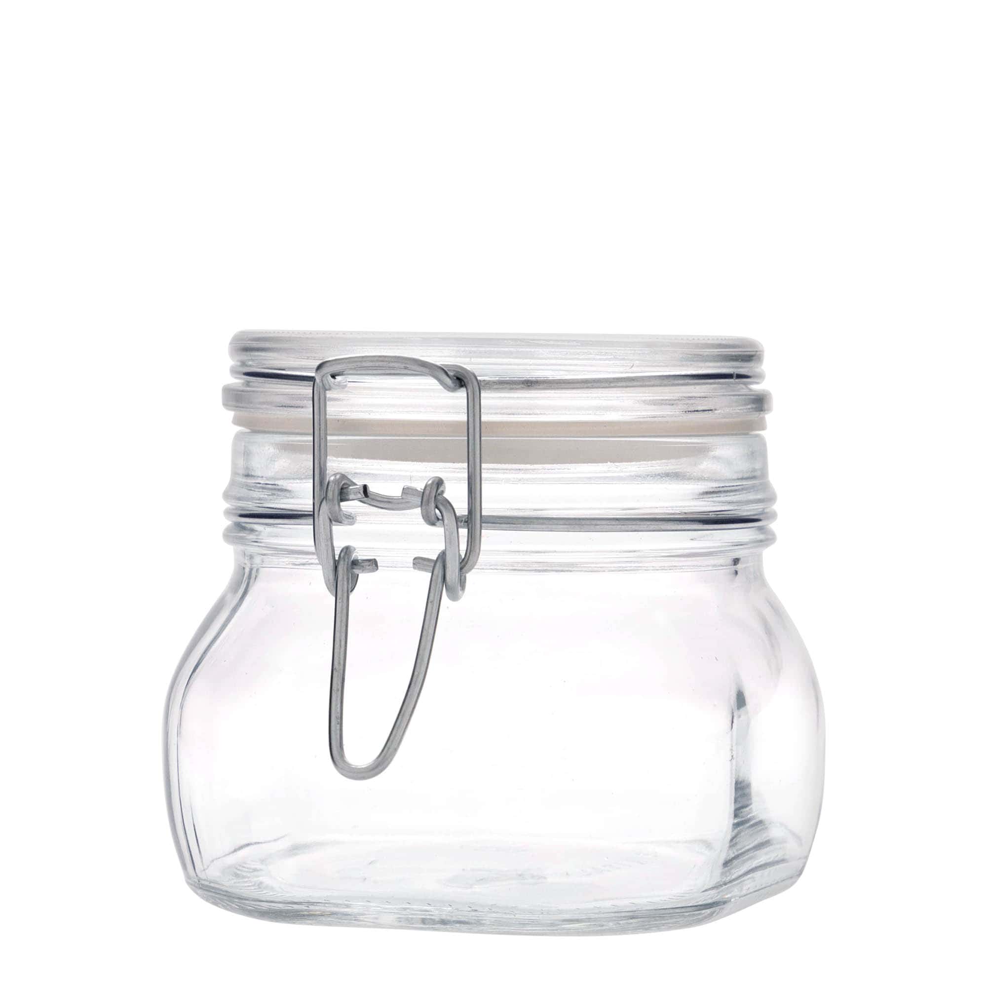 Pot met beugelsluiting 'Fido', 500 ml, vierkant, monding: beugelsluiting Pot met beugelsluiting 'Fido', 500 ml, vierkant, monding: beugelsluiting