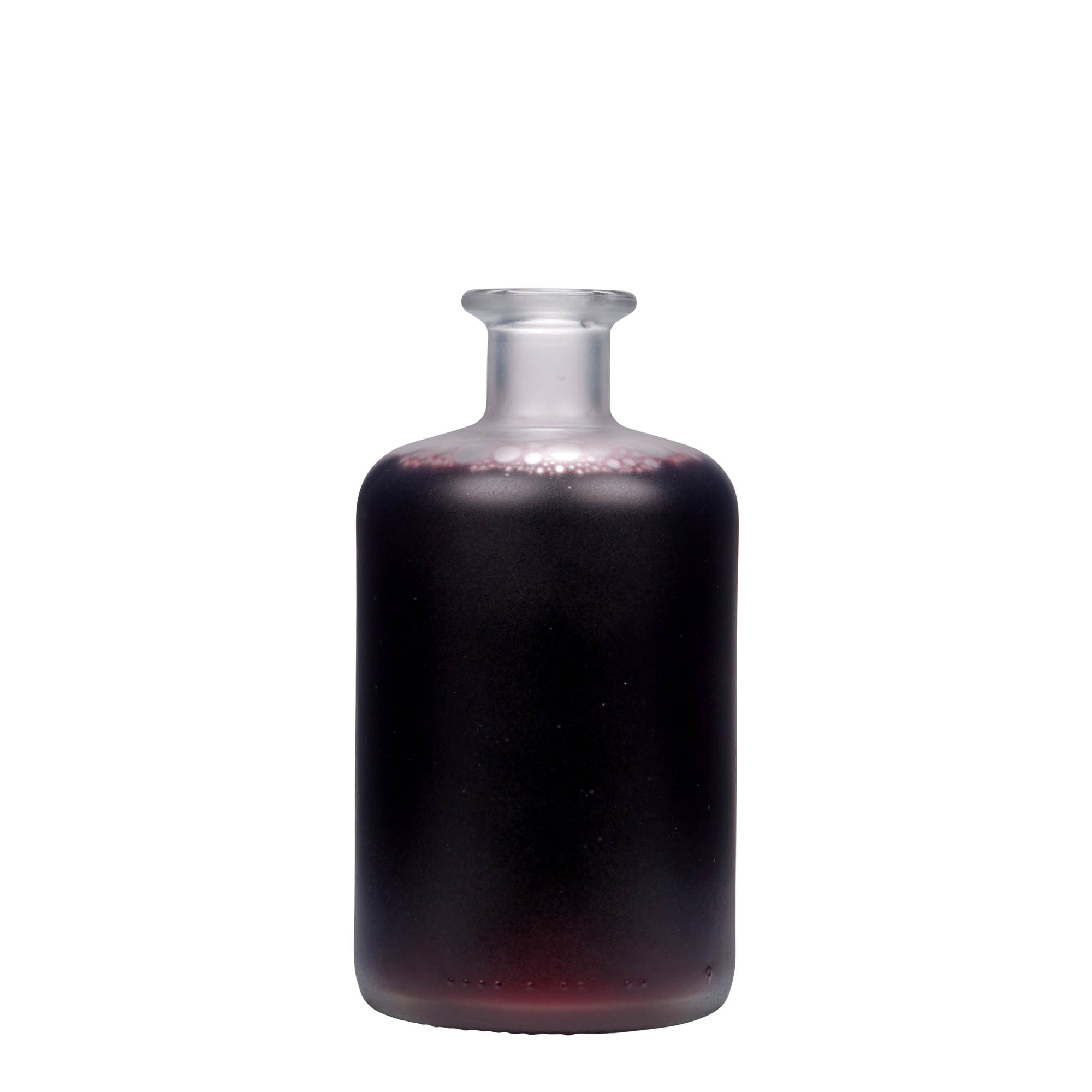 Bouteille en verre apothicaire 500 ml, glacée, bouchage: bouchon Bouteille en verre apothicaire 500 ml, glacée, bouchage: bouchon