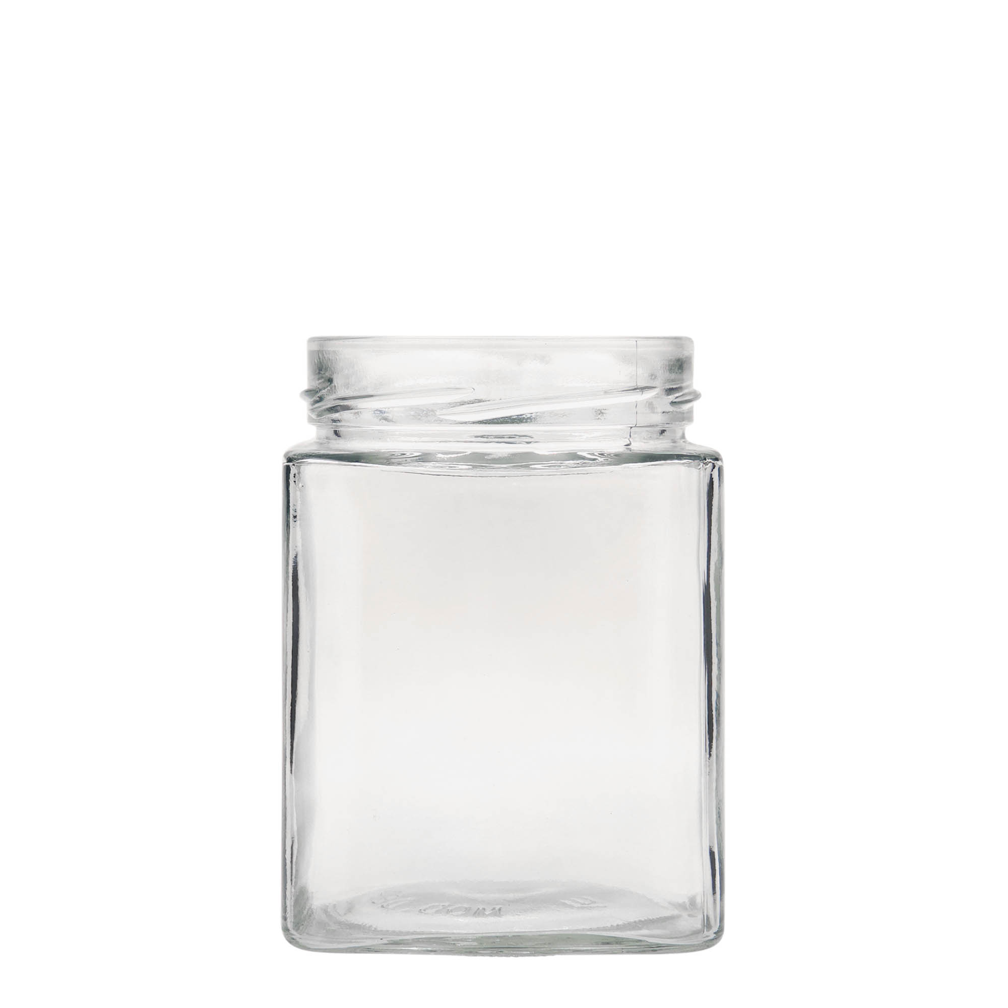 Vierkante pot 'Ikarus', 580 ml, monding: deep-twist-off (DTO 82)