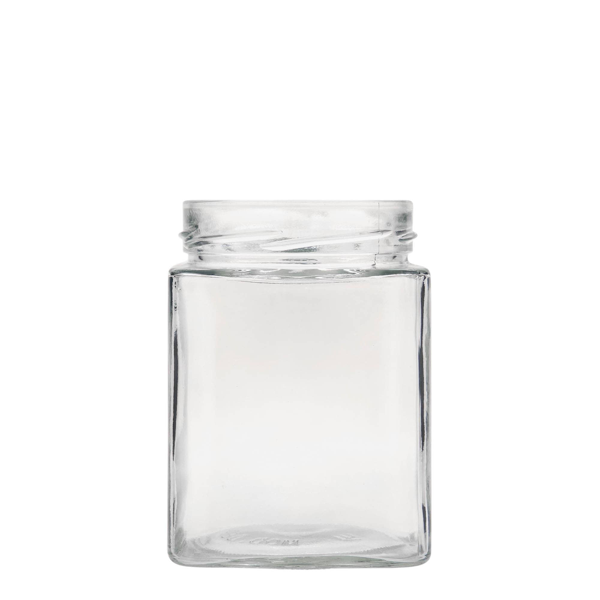 Vierkante pot 'Ikarus', 580 ml, monding: deep-twist-off (DTO 82)