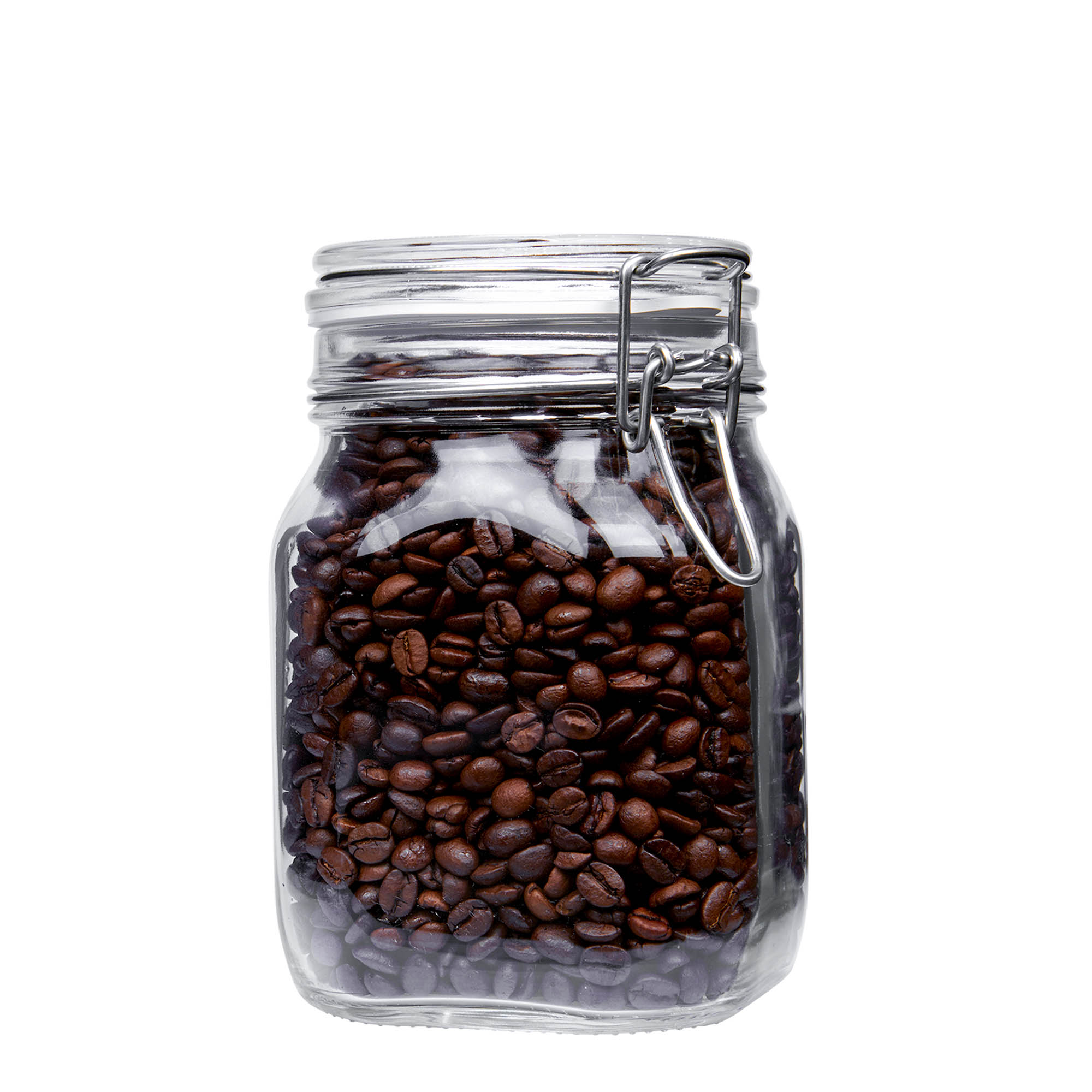 Bocal à fermeture mécanique 1 000 ml 'Fido', carré, bouchage: bouchon mécanique Bocal à fermeture mécanique 1 000 ml 'Fido', carré, bouchage: bouchon mécanique